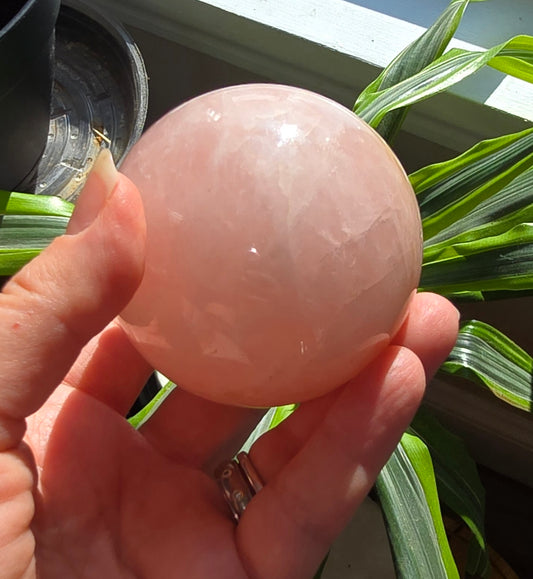 Rose Quartz Natural Stone Sphere