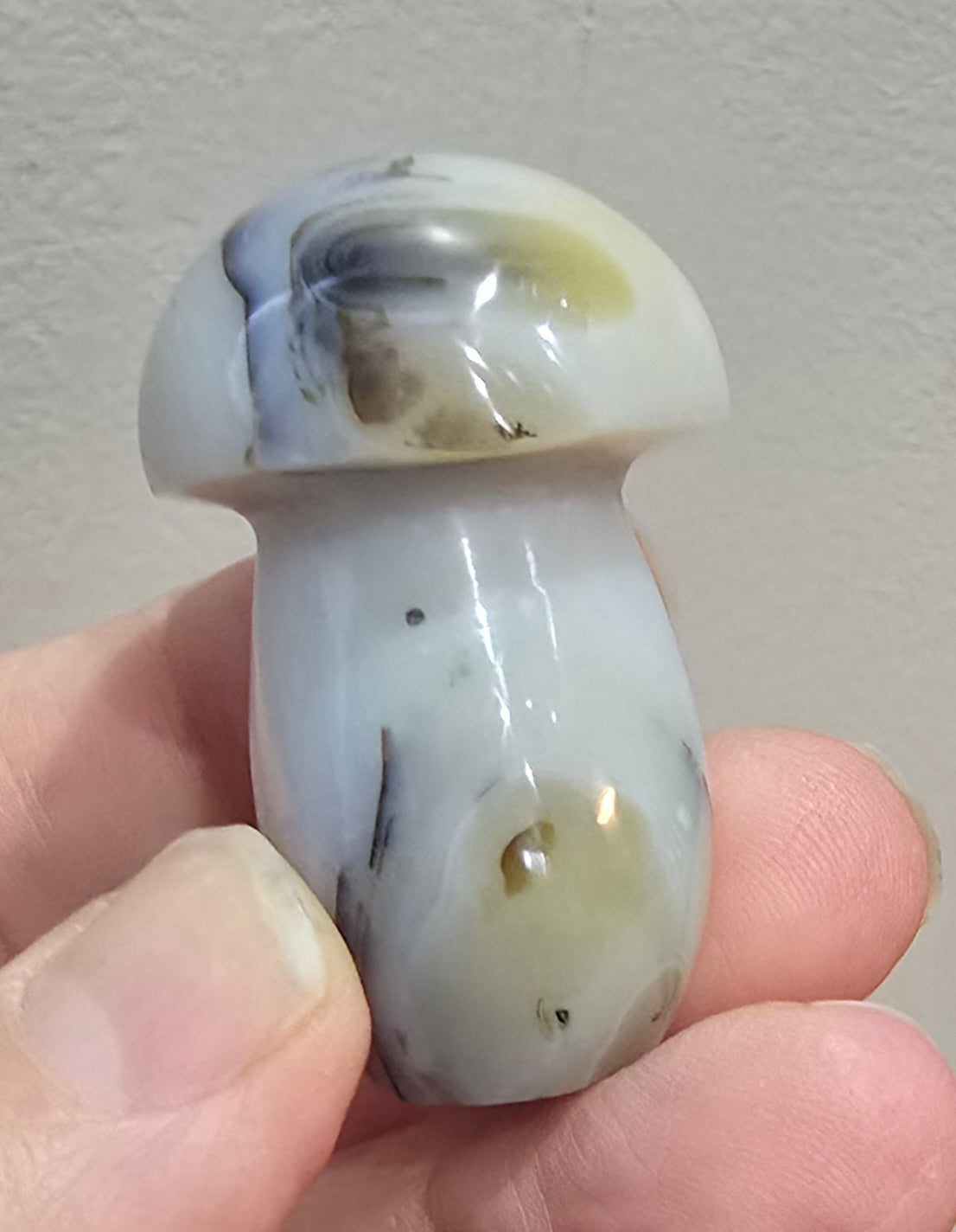 Agate Mushroom Carvings – Polished Natural Agate
