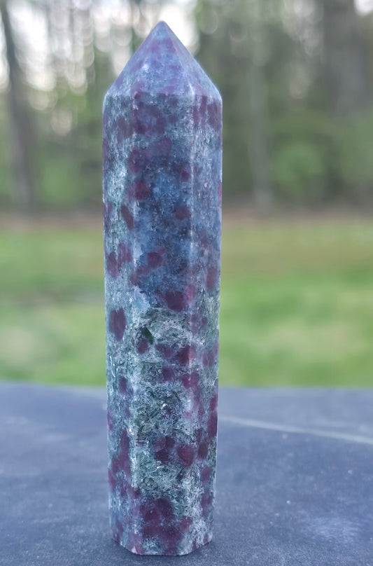 Ruby in Kyanite Tower – Polished Natural Stone