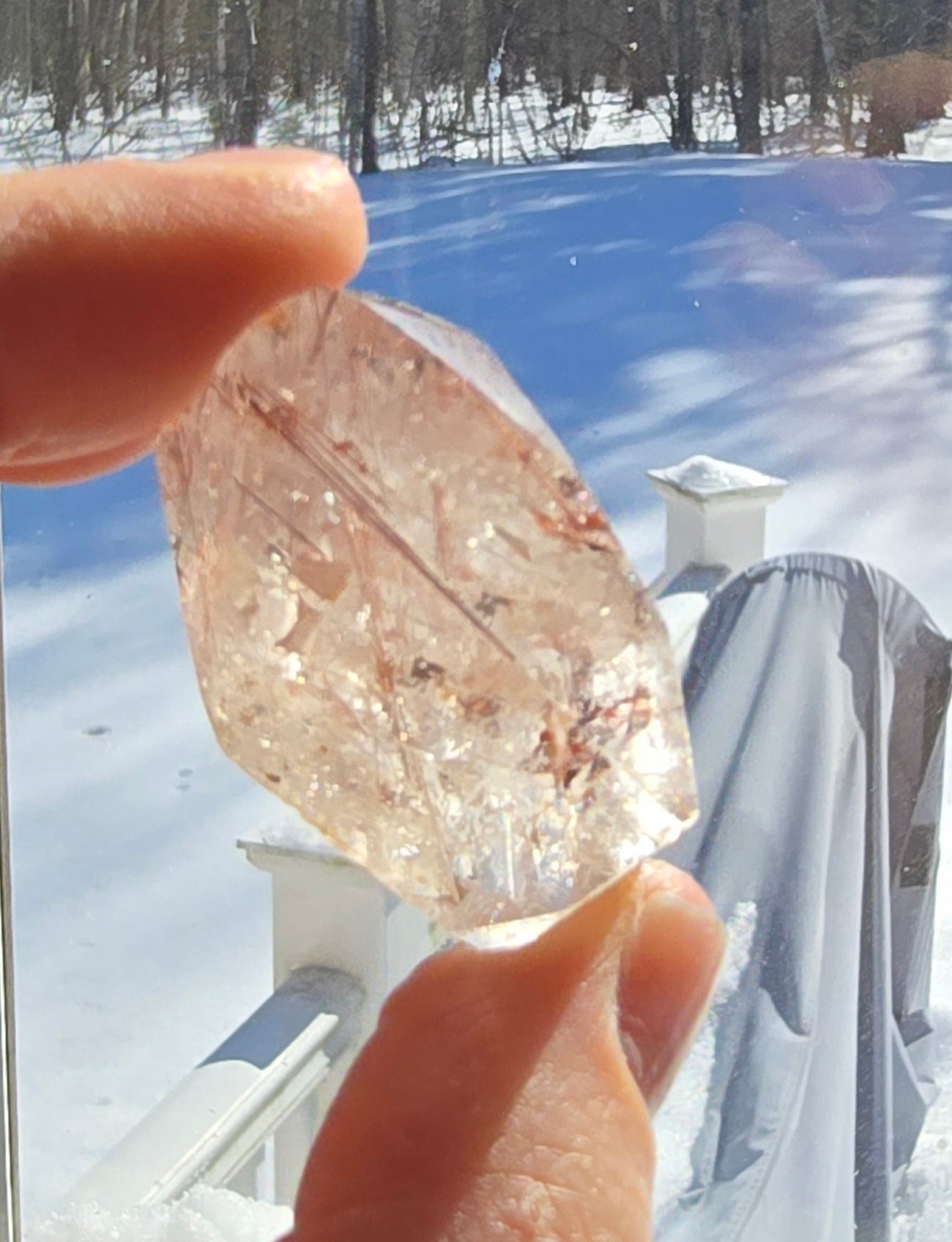 Copper Rutilated Quartz Free‑Form – Polished Natural Rutile Quartz