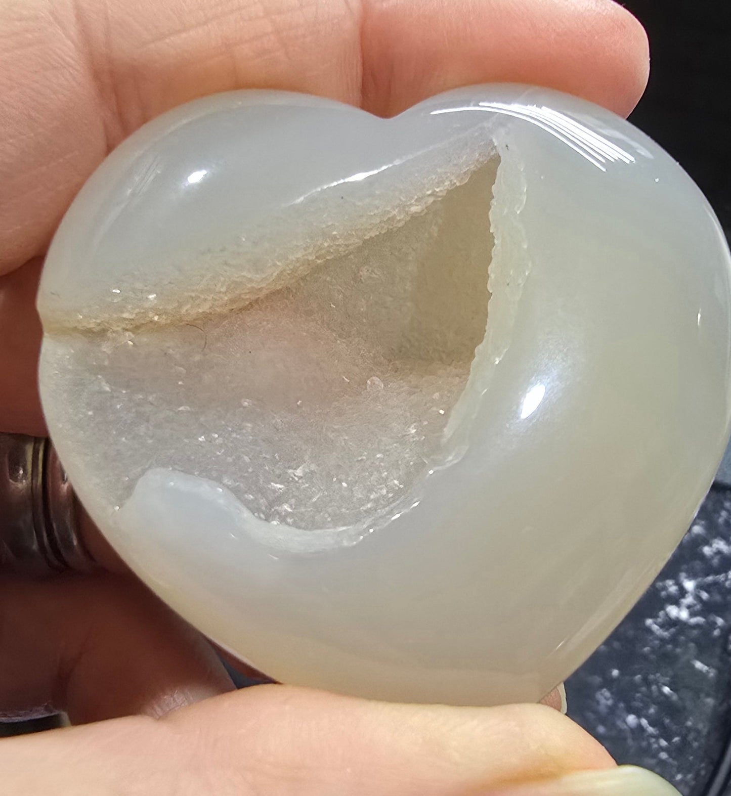 Agate Heart Carvings – Polished Natural Agate