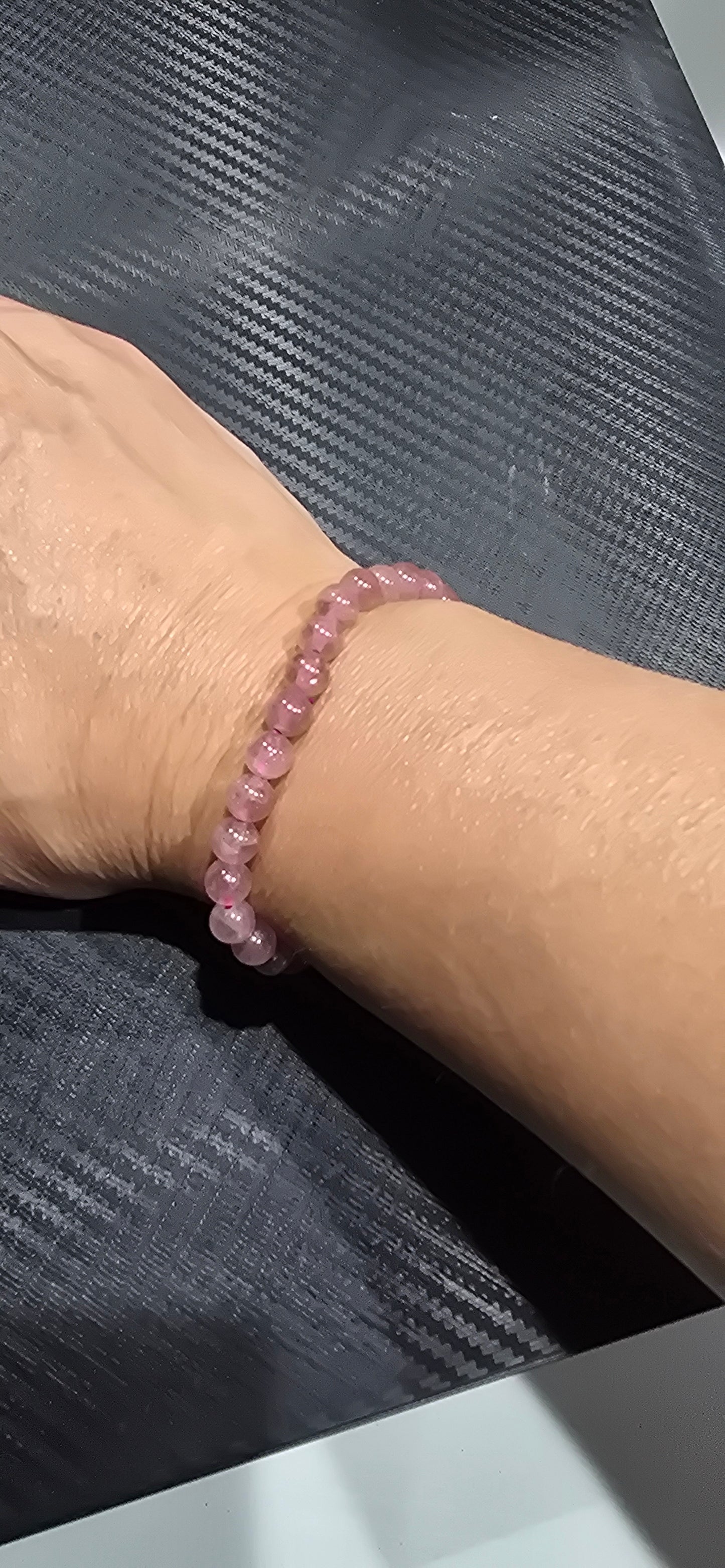 Strawberry Quartz 6mm bracelet