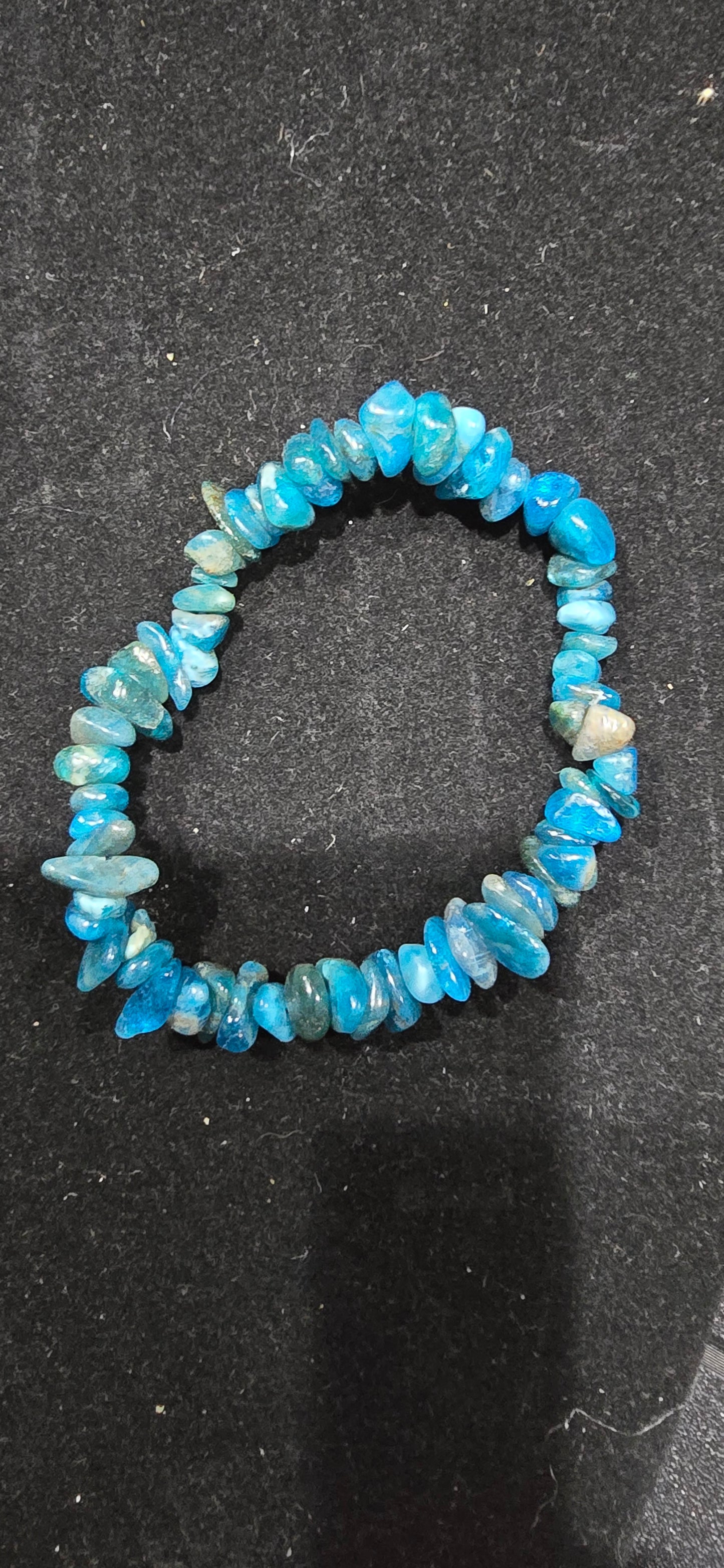 Blue Apatite Chip Bracelet