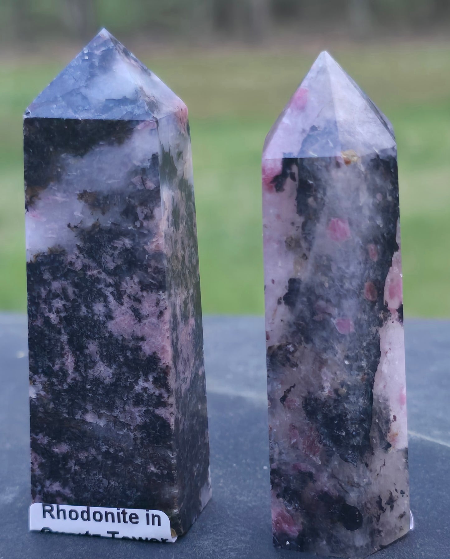 Rhodonite Towers – Polished Natural Stone