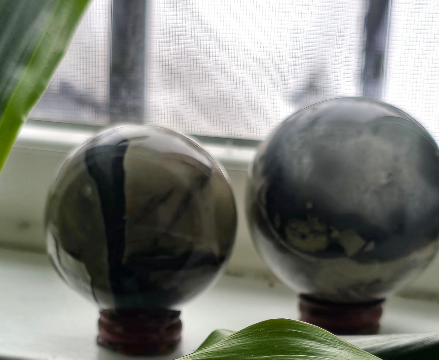 Natural Volcano Agate Crystal Sphere