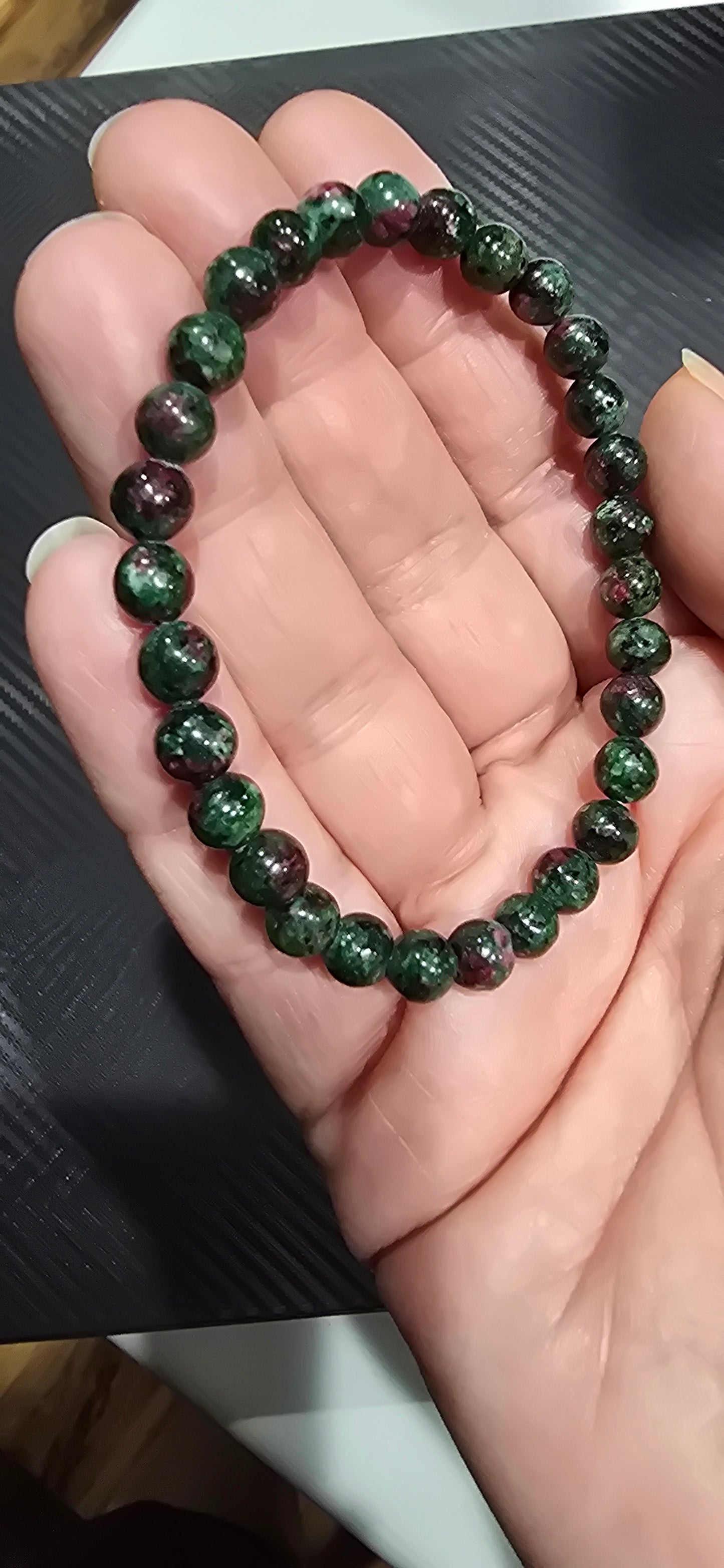 Ruby Zoisite 6mm Bracelet