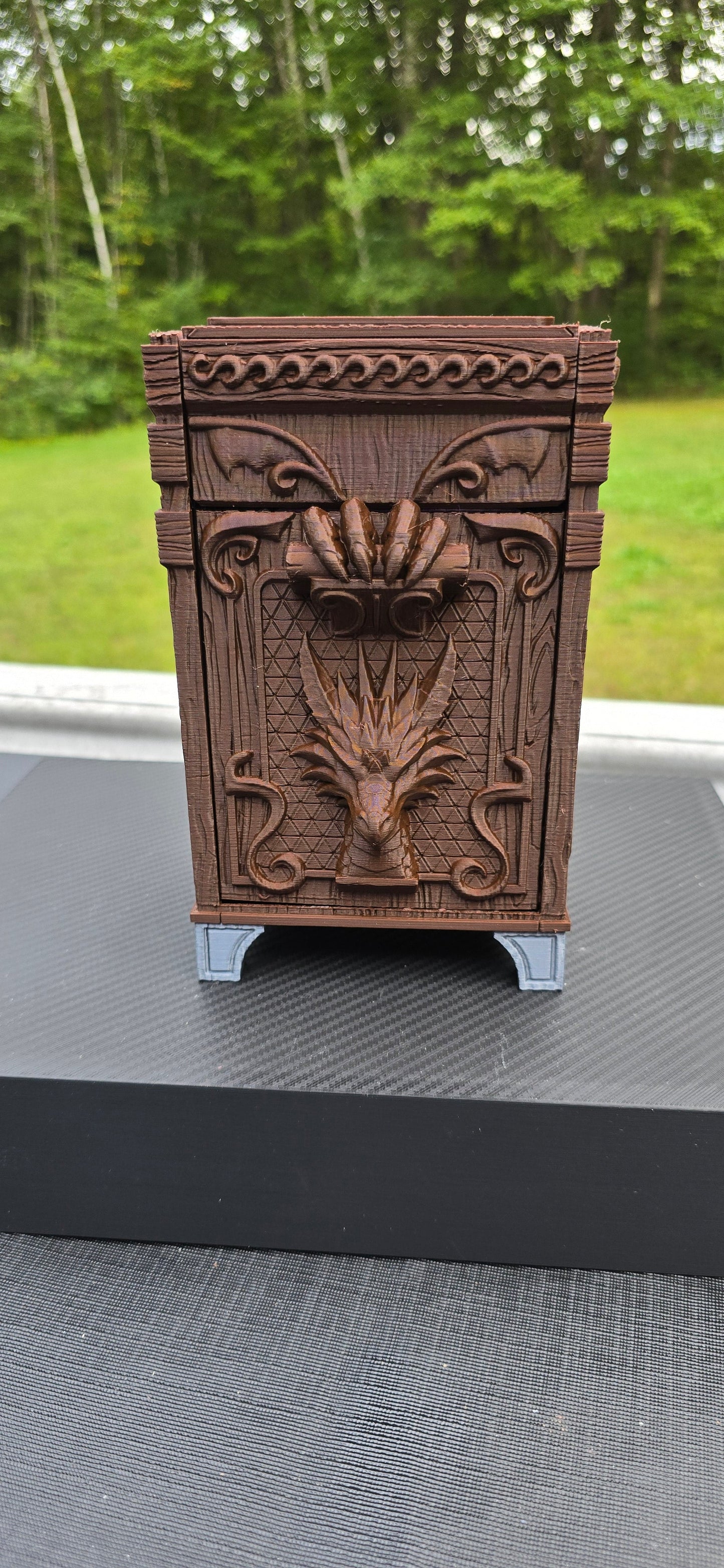 Tarot Card Deck Holder with Storage Compartment – 3D Printed Display Stand