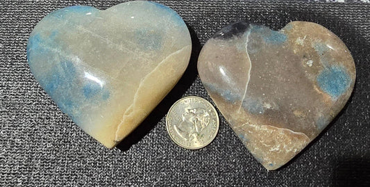 Trolleite Heart Carvings – Natural Mineral Specimen