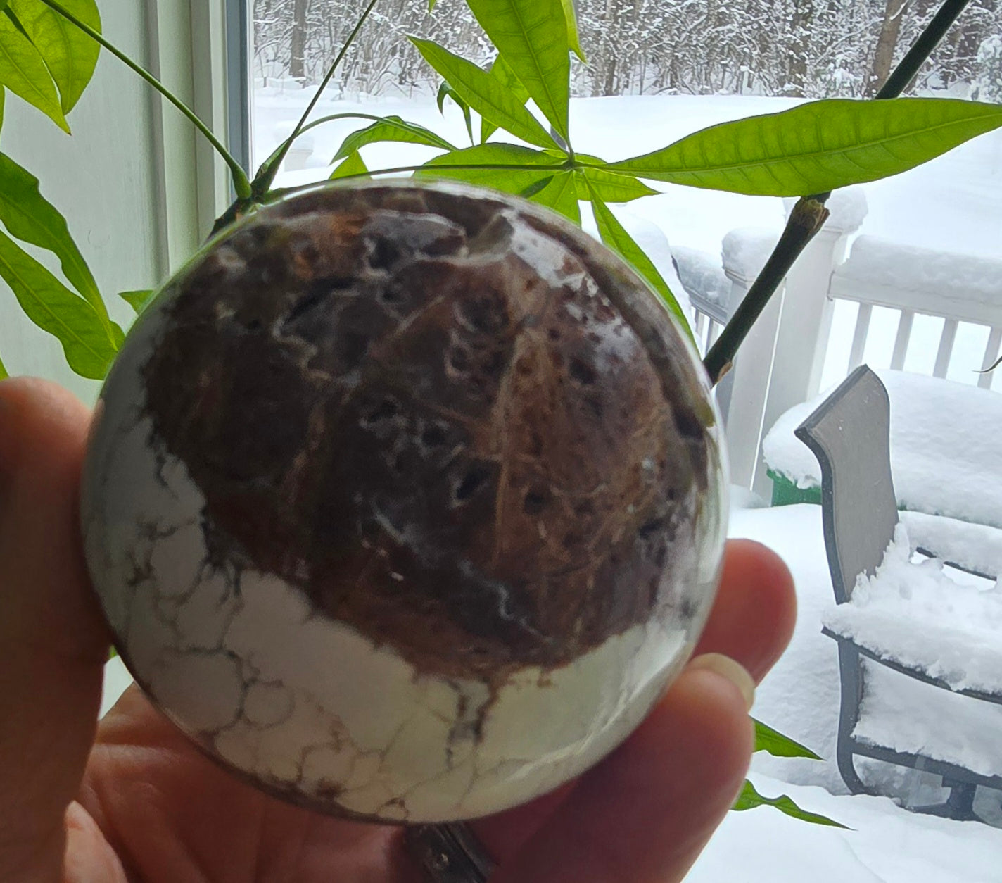 Wild Horse Manganese Natural Stone sphere