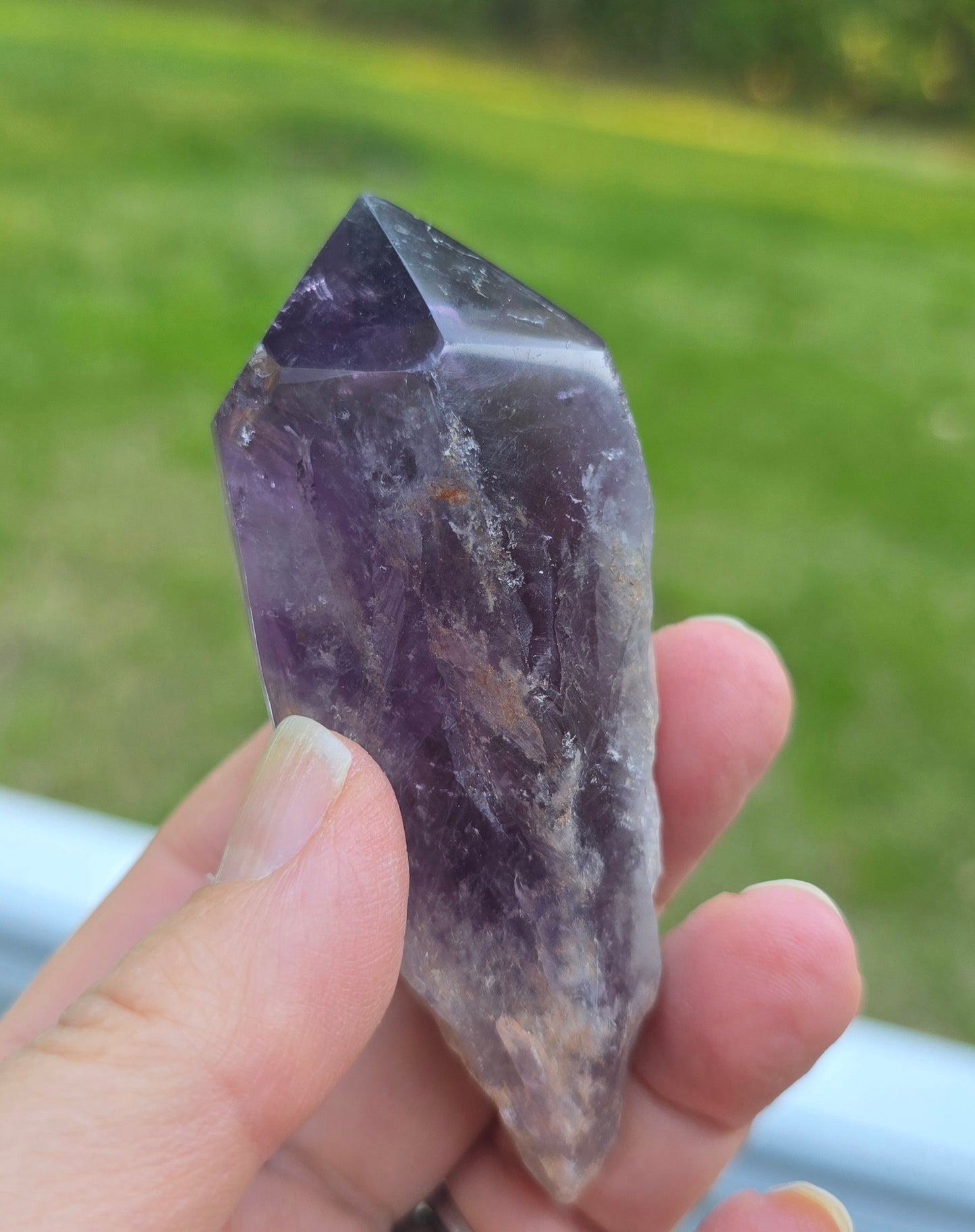 Polished Amethyst Raw Points from DRC – Natural Mineral Specimen