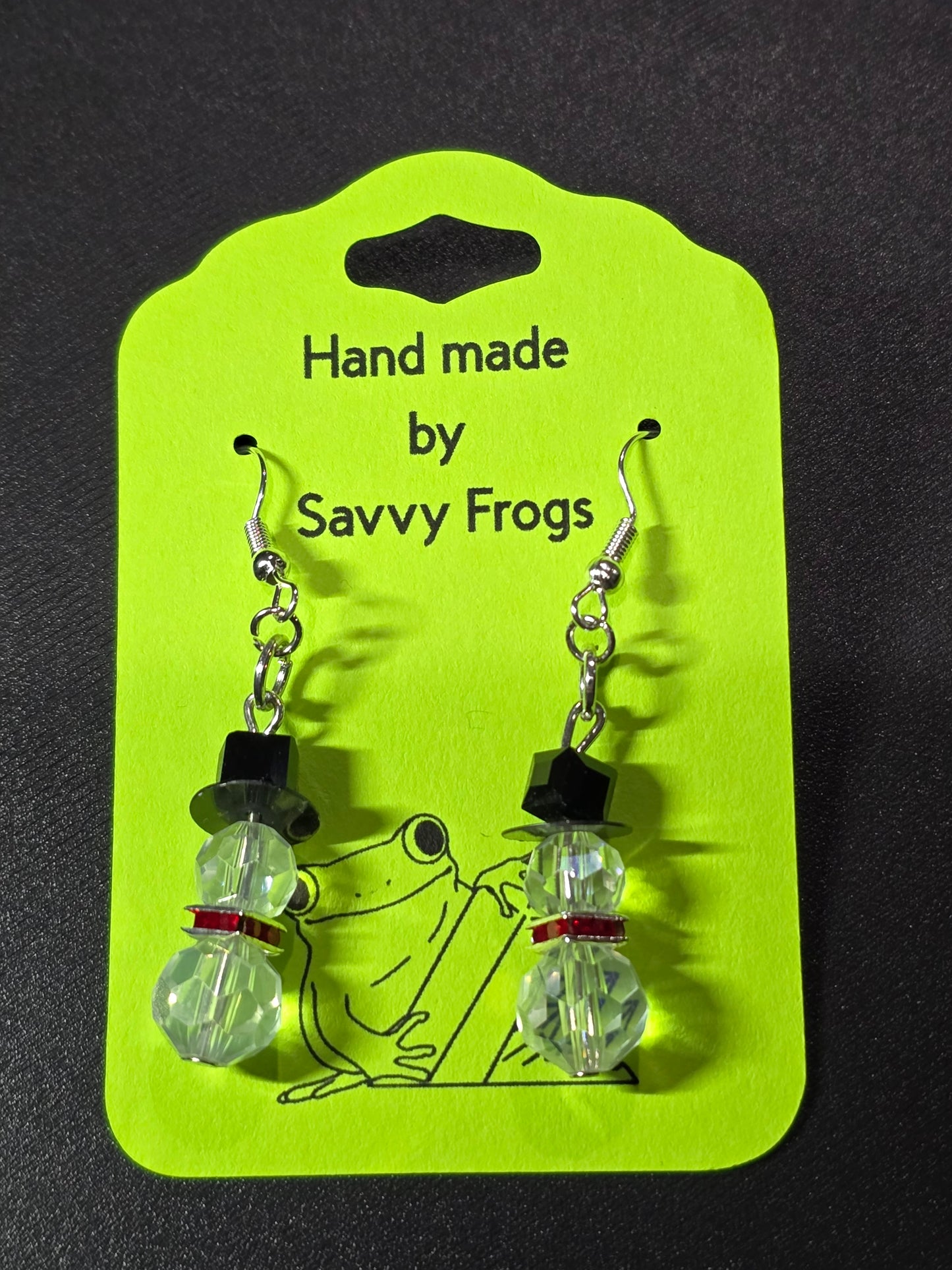 Hand made earrings.