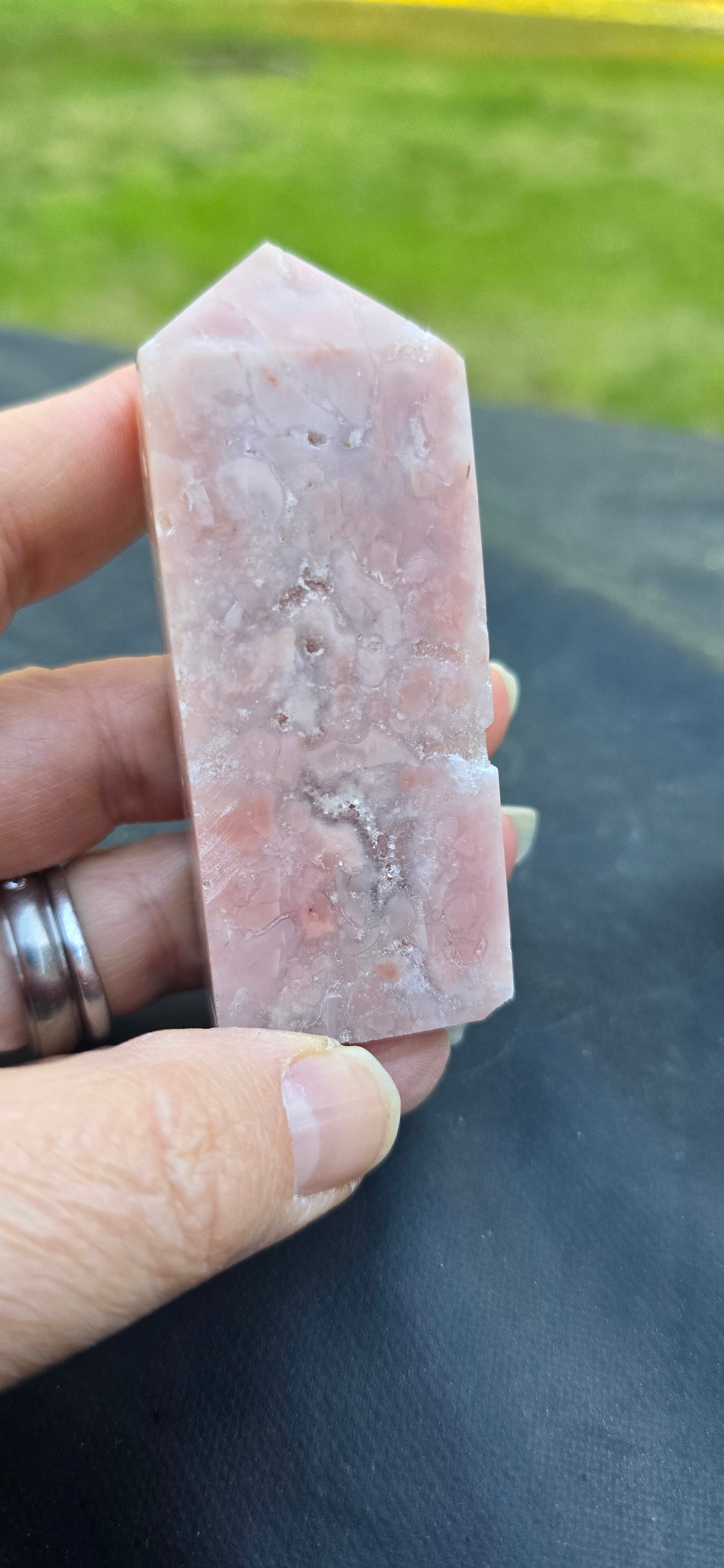 Cotton Candy Agate / Pink Agate Tower – Polished Natural Agate