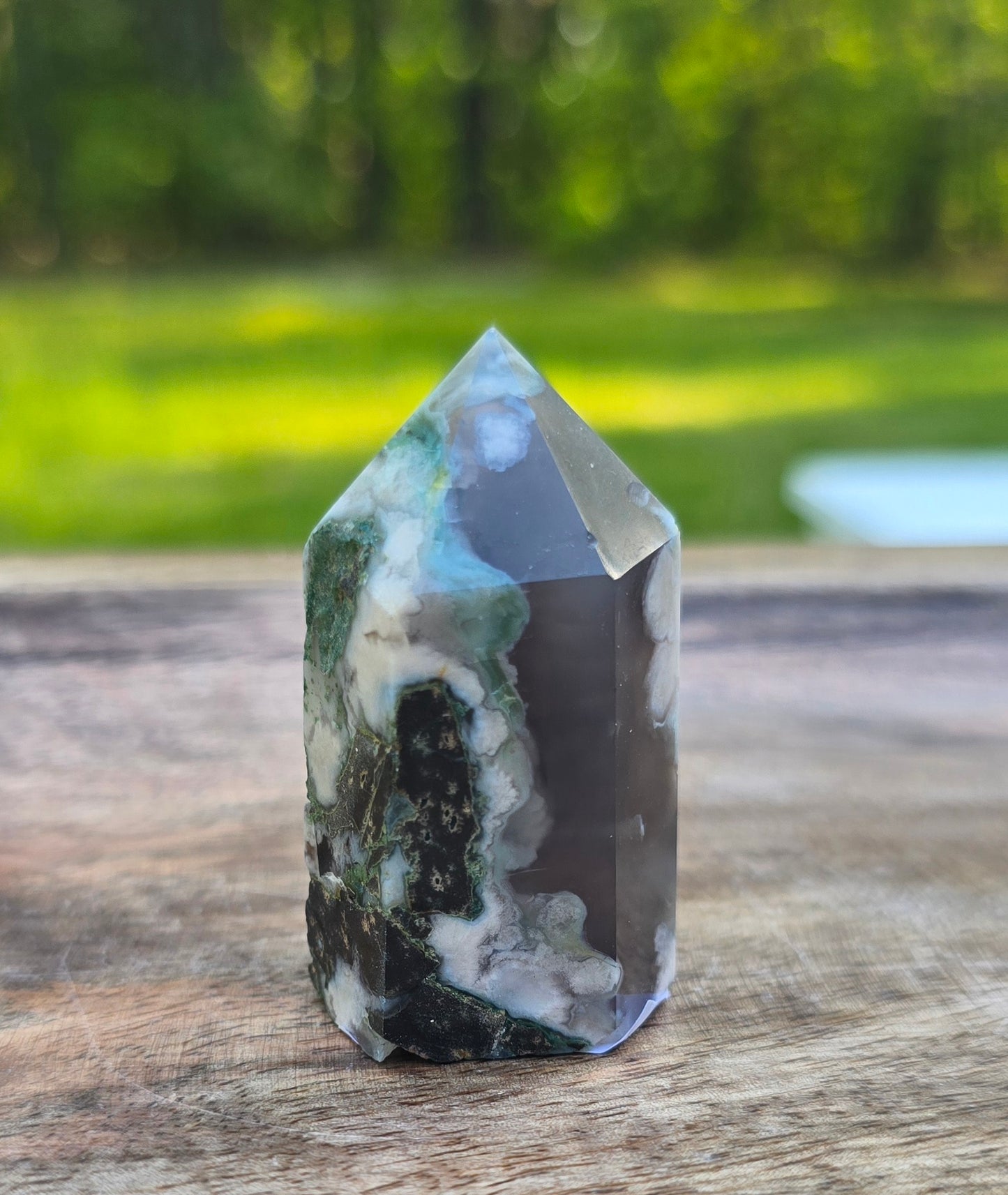 Flower Agate Towers – Polished Natural Stone