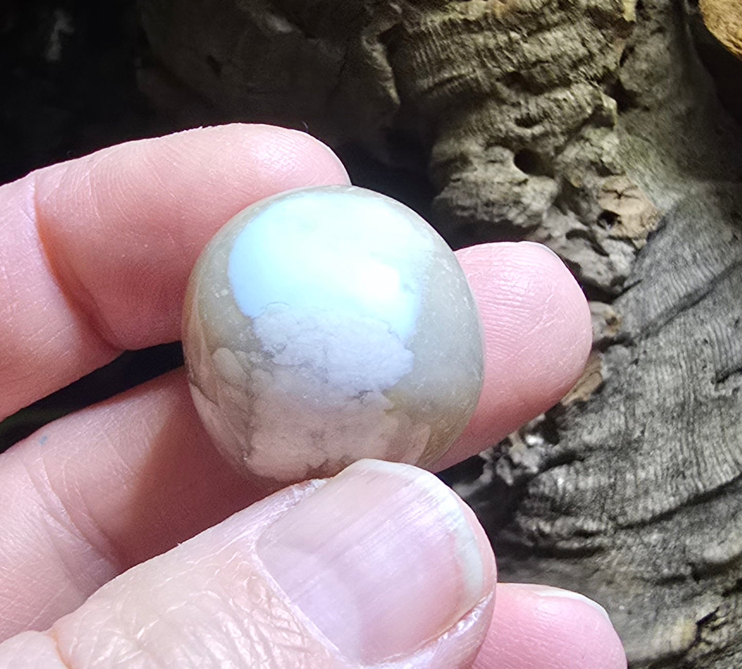 Green Flower Agate Tumble Agate tumble stone - Genuine