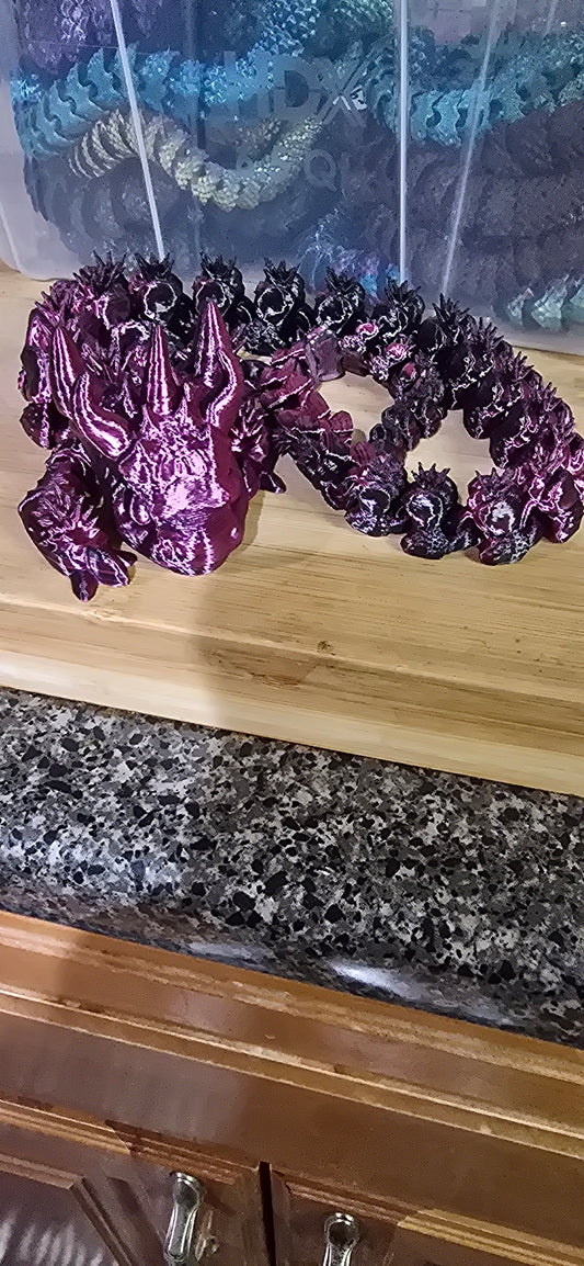 3D Printed Unicorn Crystal Dragon