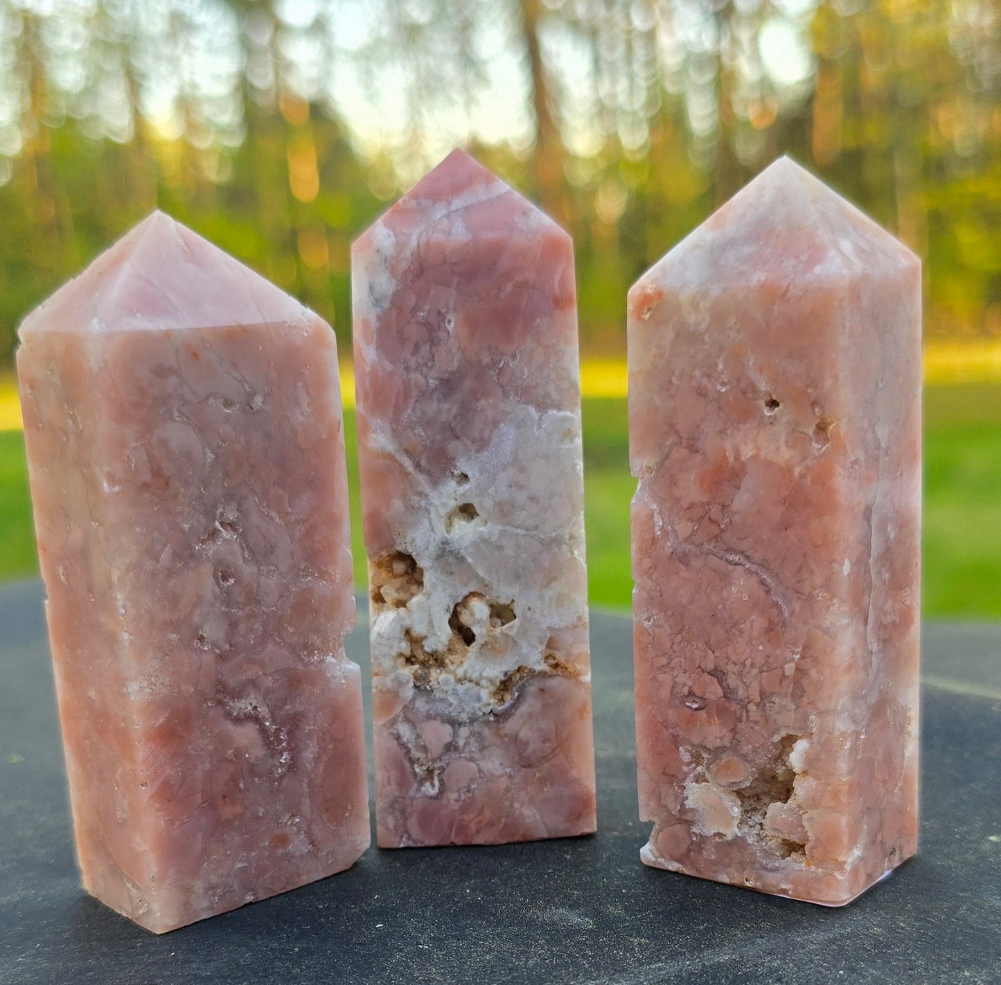 Cotton Candy Agate / Pink Agate Tower – Polished Natural Agate