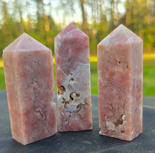 Cotton Candy Agate / Pink Agate Tower – Polished Natural Agate