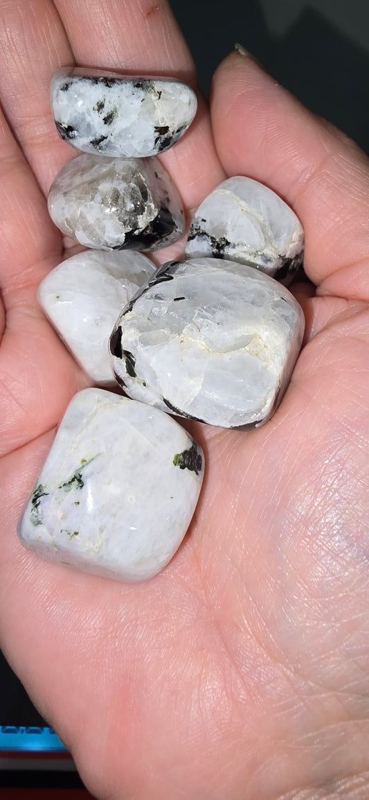 Rainbow Moonstone Tumbles
