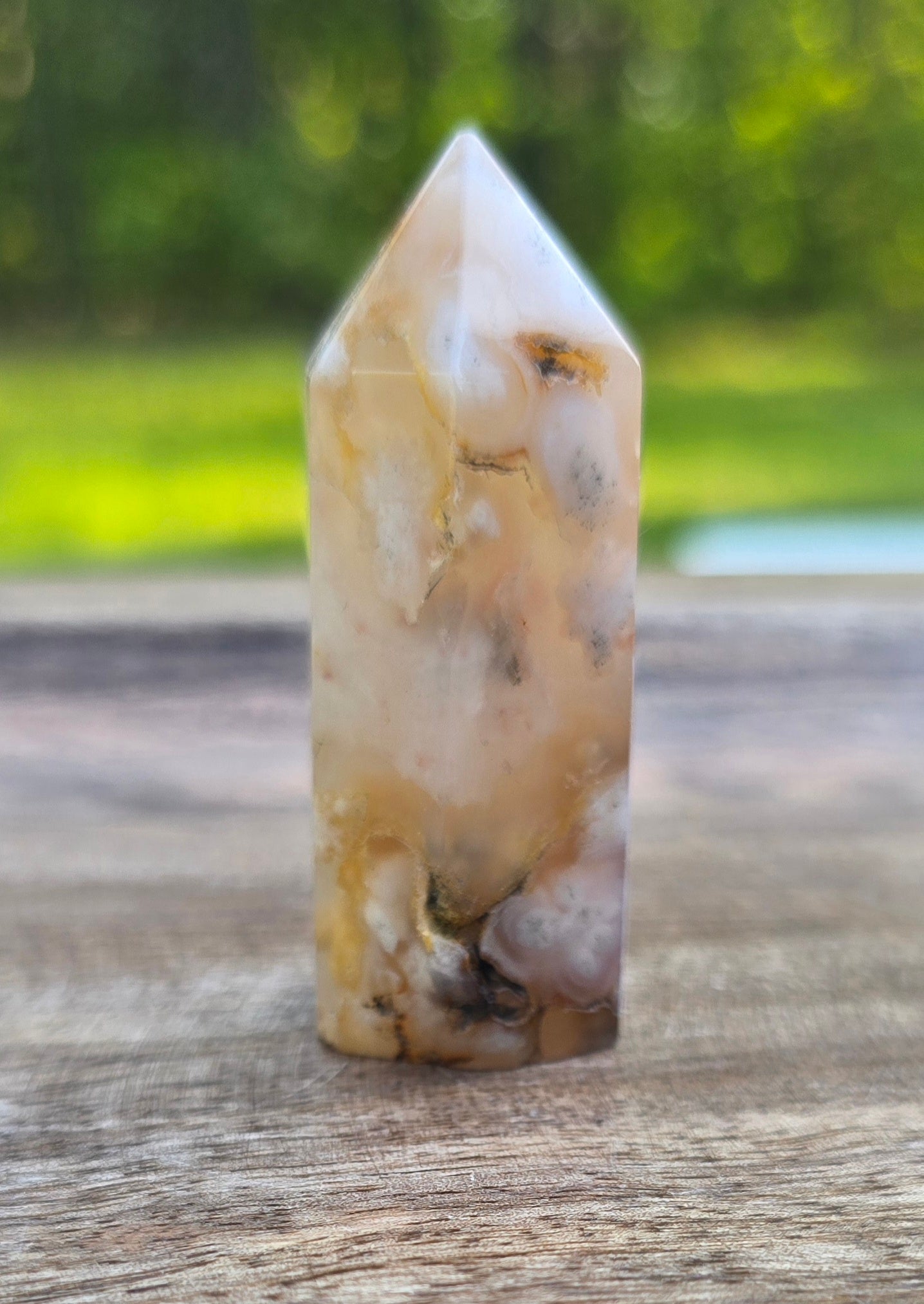 Flower Agate Towers – Polished Natural Stone