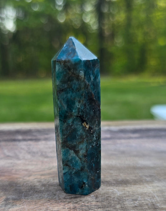 Blue Apatite Towers – Polished Natural Stone