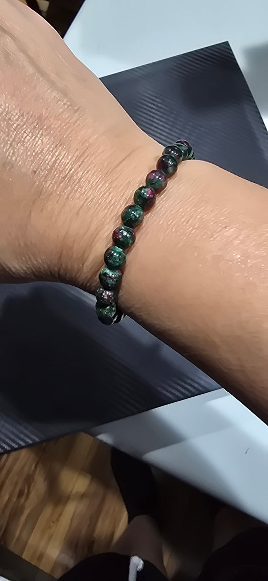 Ruby Zoisite 6mm Bracelet