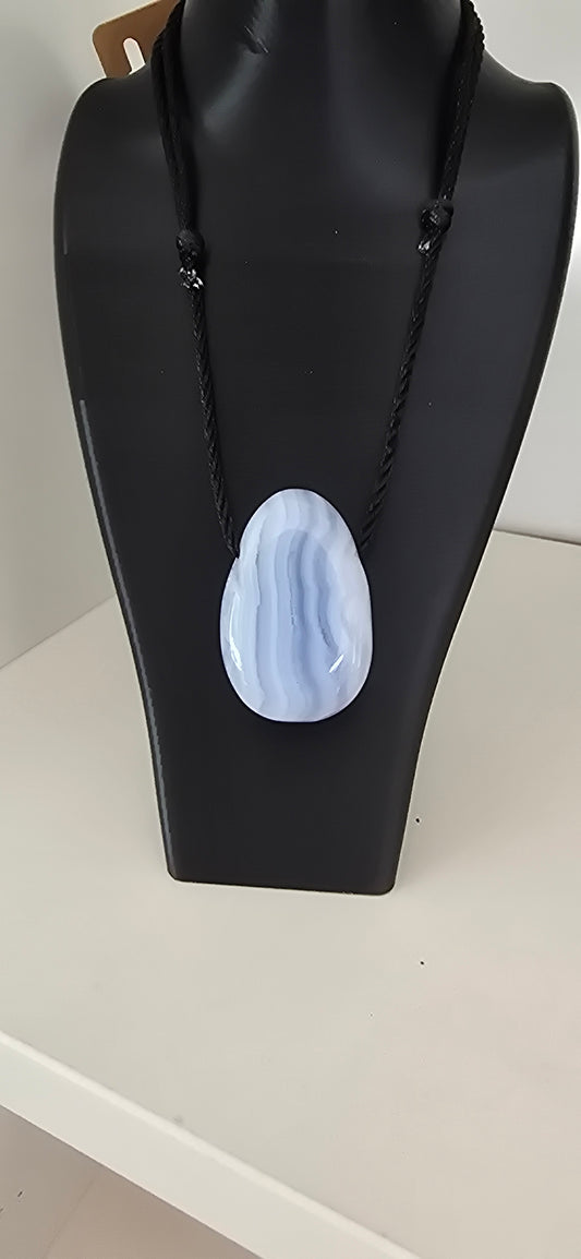 Blue lace Agate necklace
