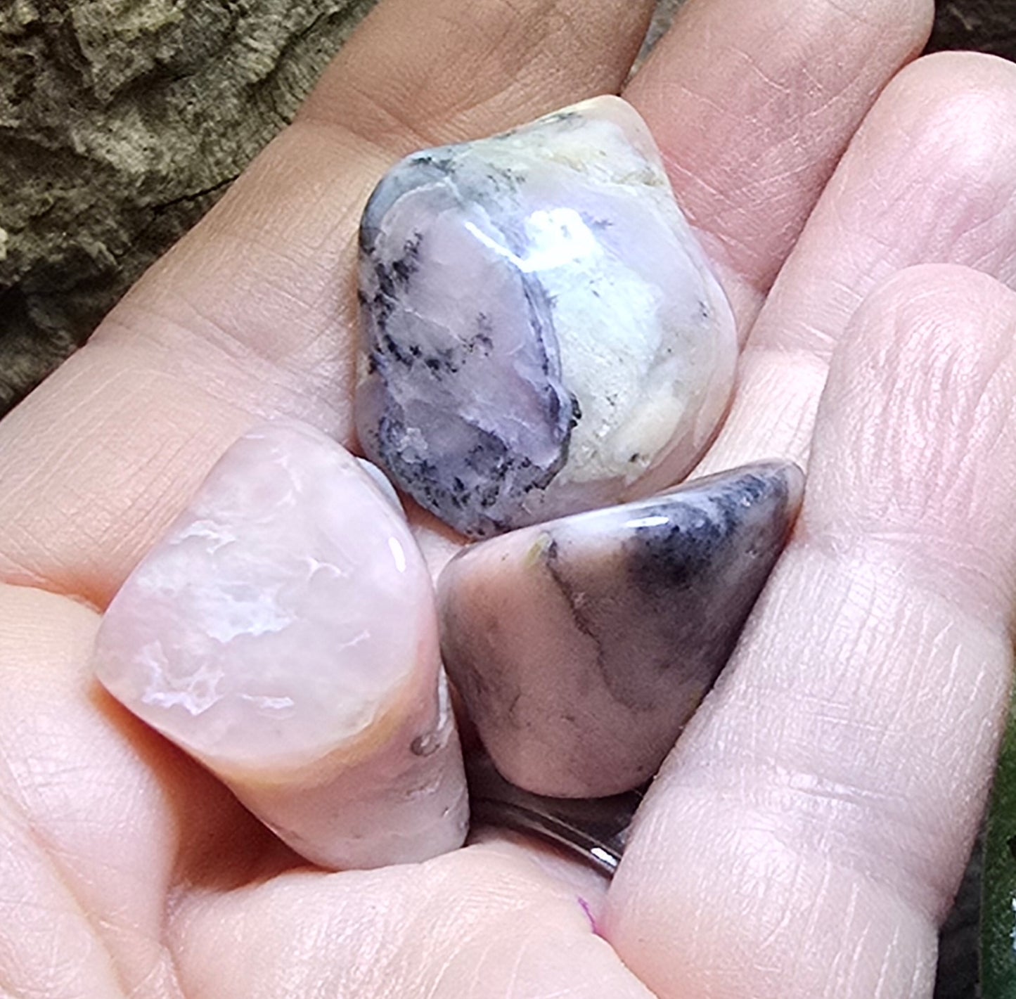 Pink Opal Tumble Stone – Natural Polished Stone