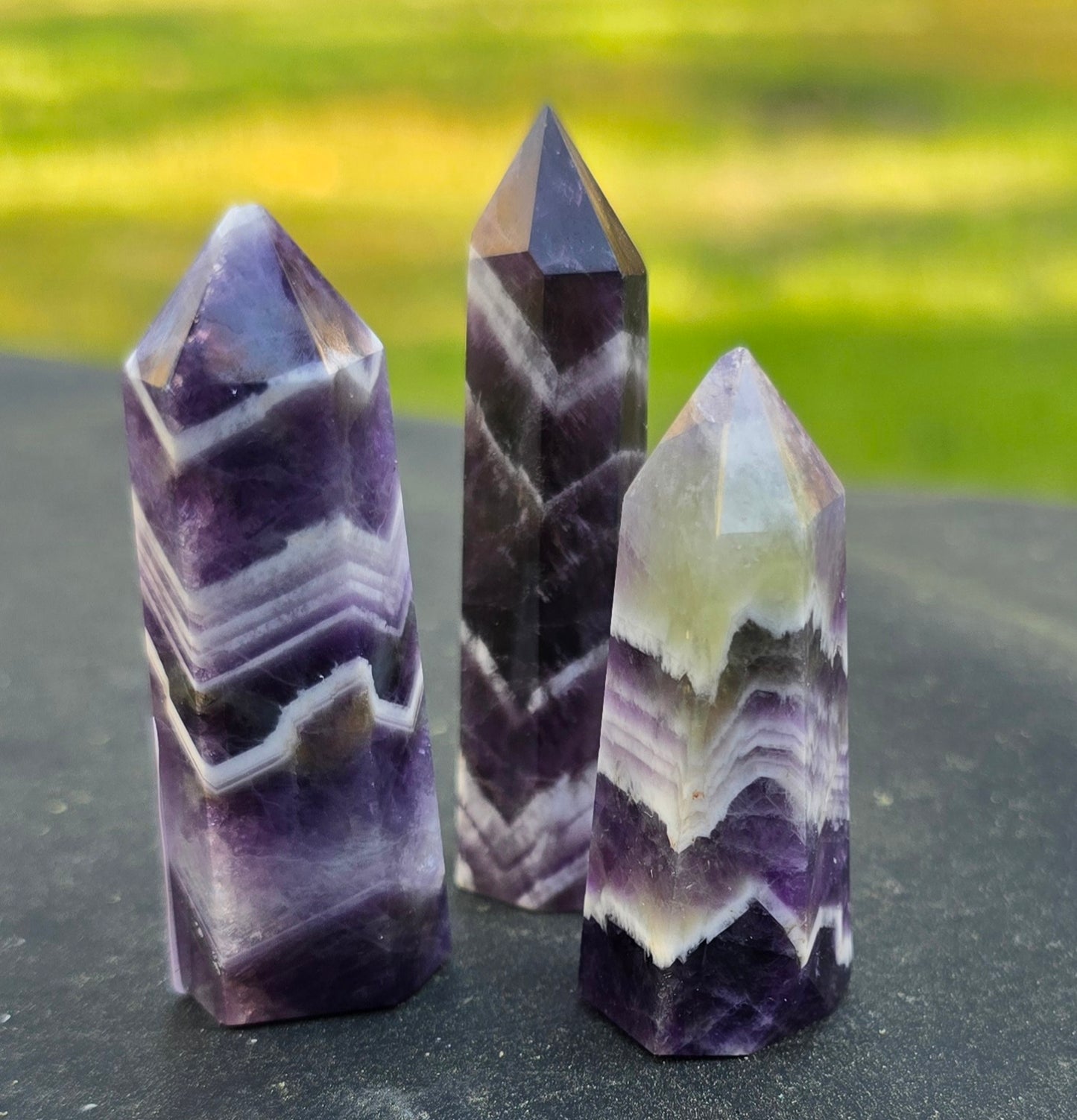 Chevron Amethyst Towers – Natural Mineral Specimen
