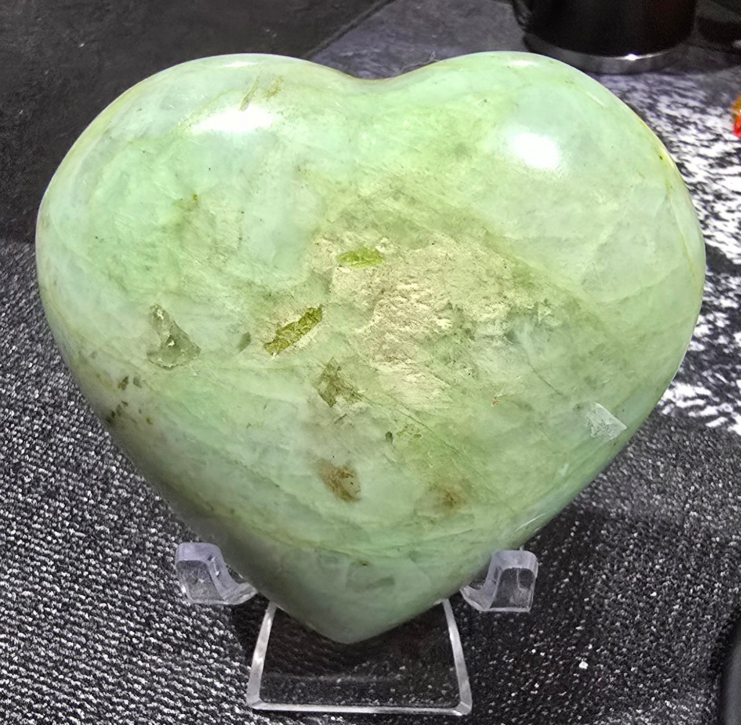 Green Moonstone Carving – Polished Natural Feldspar