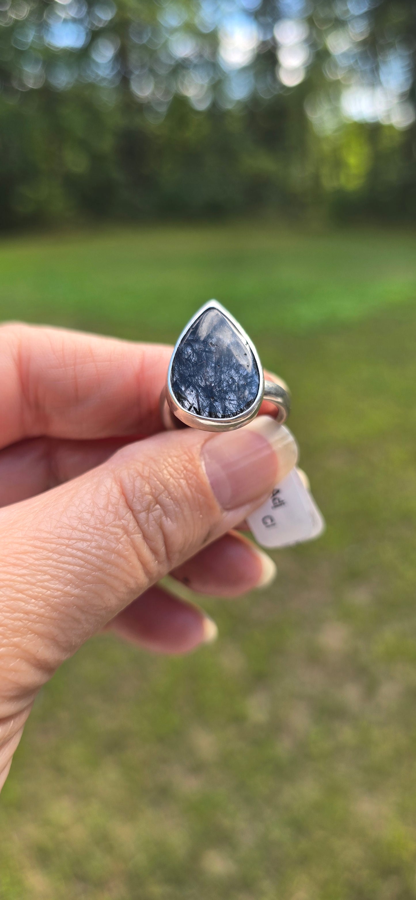 Tourmilated Quartz Adjustable ring