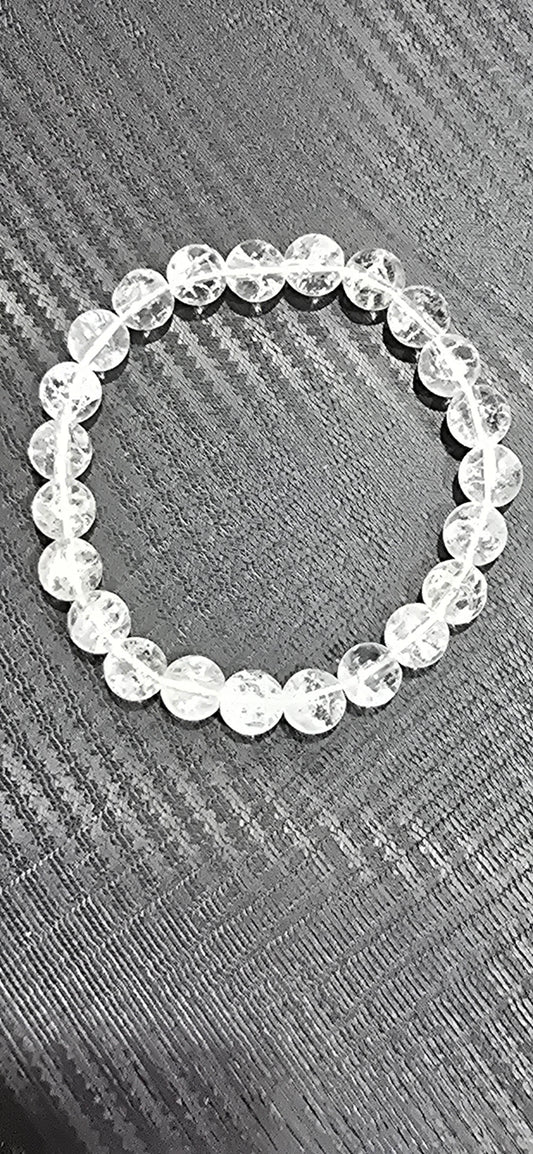 Crackle Quartz 8mm Bracelet