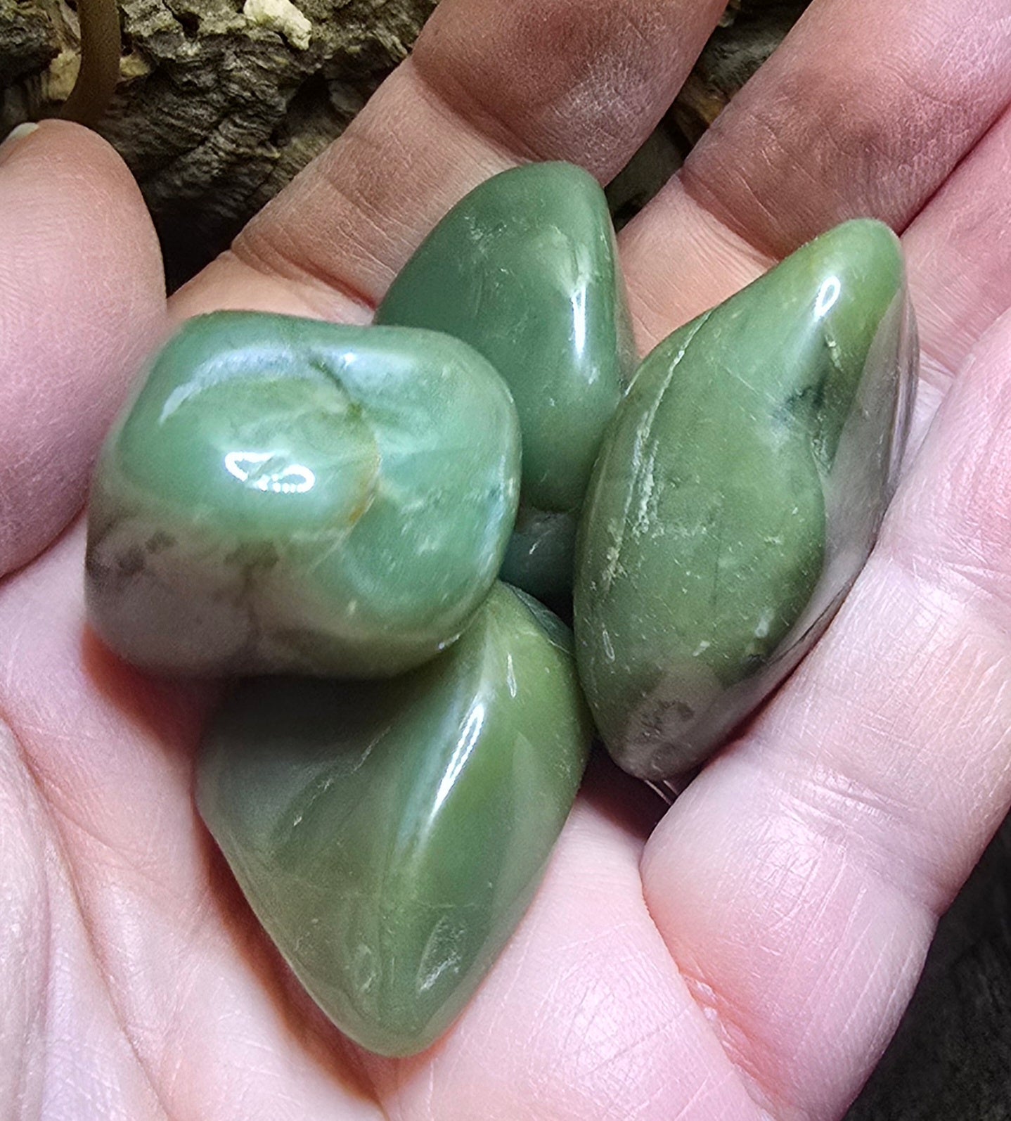 Green Chert Tumbles – Polished Natural Stone