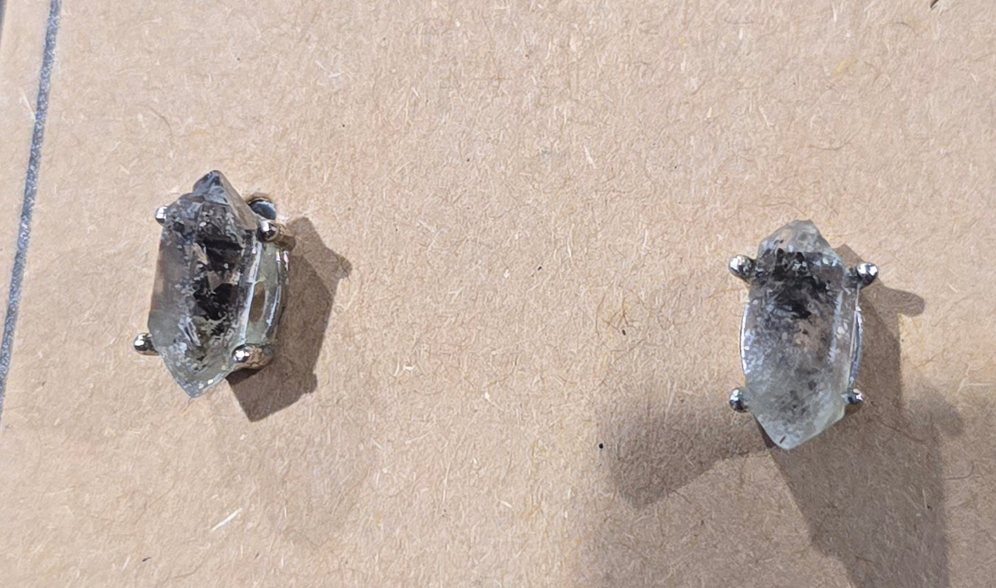 Herkimer Diamond Earrings – Natural Quartz Jewelry