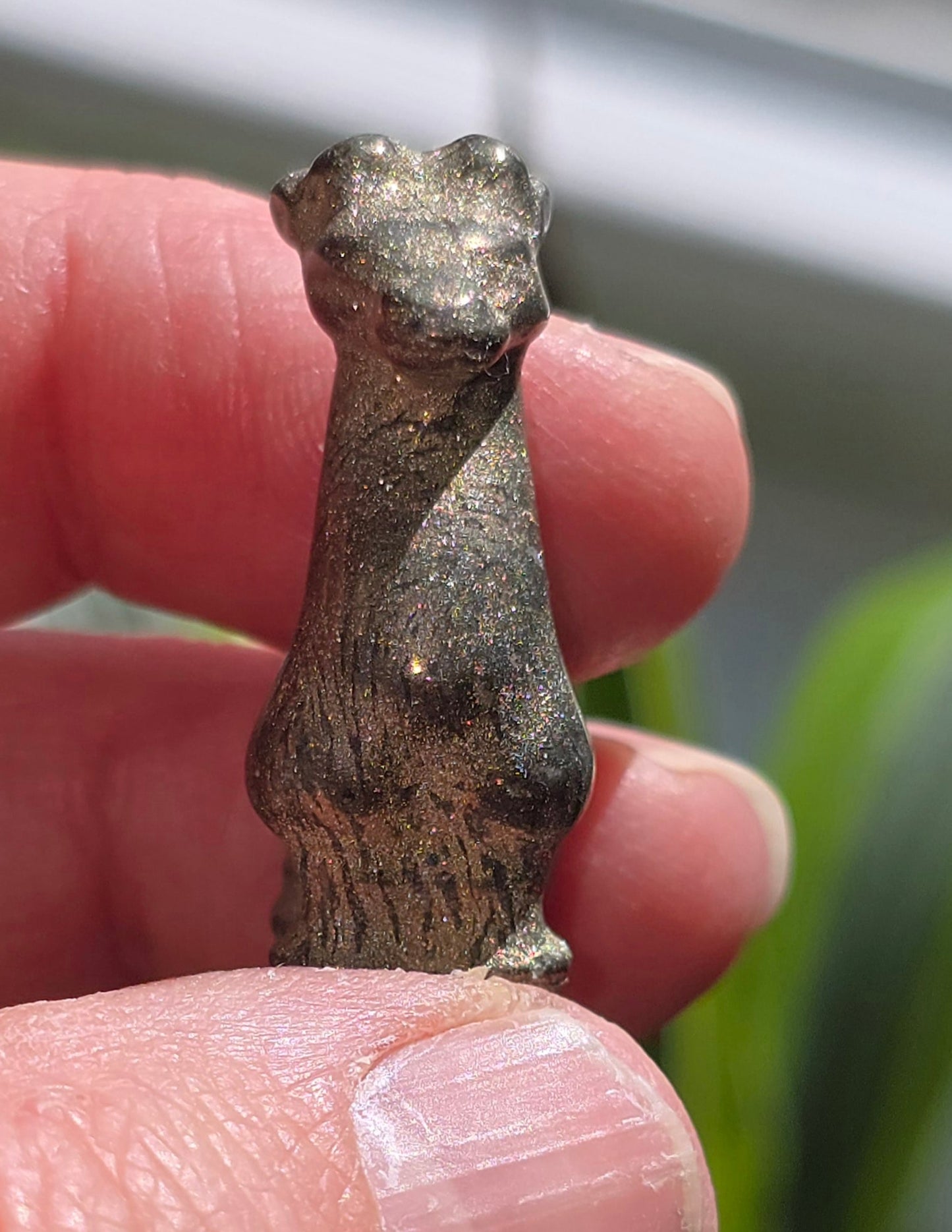 Mini Pyrite Giraffe Carvings – Natural Mineral Specimen