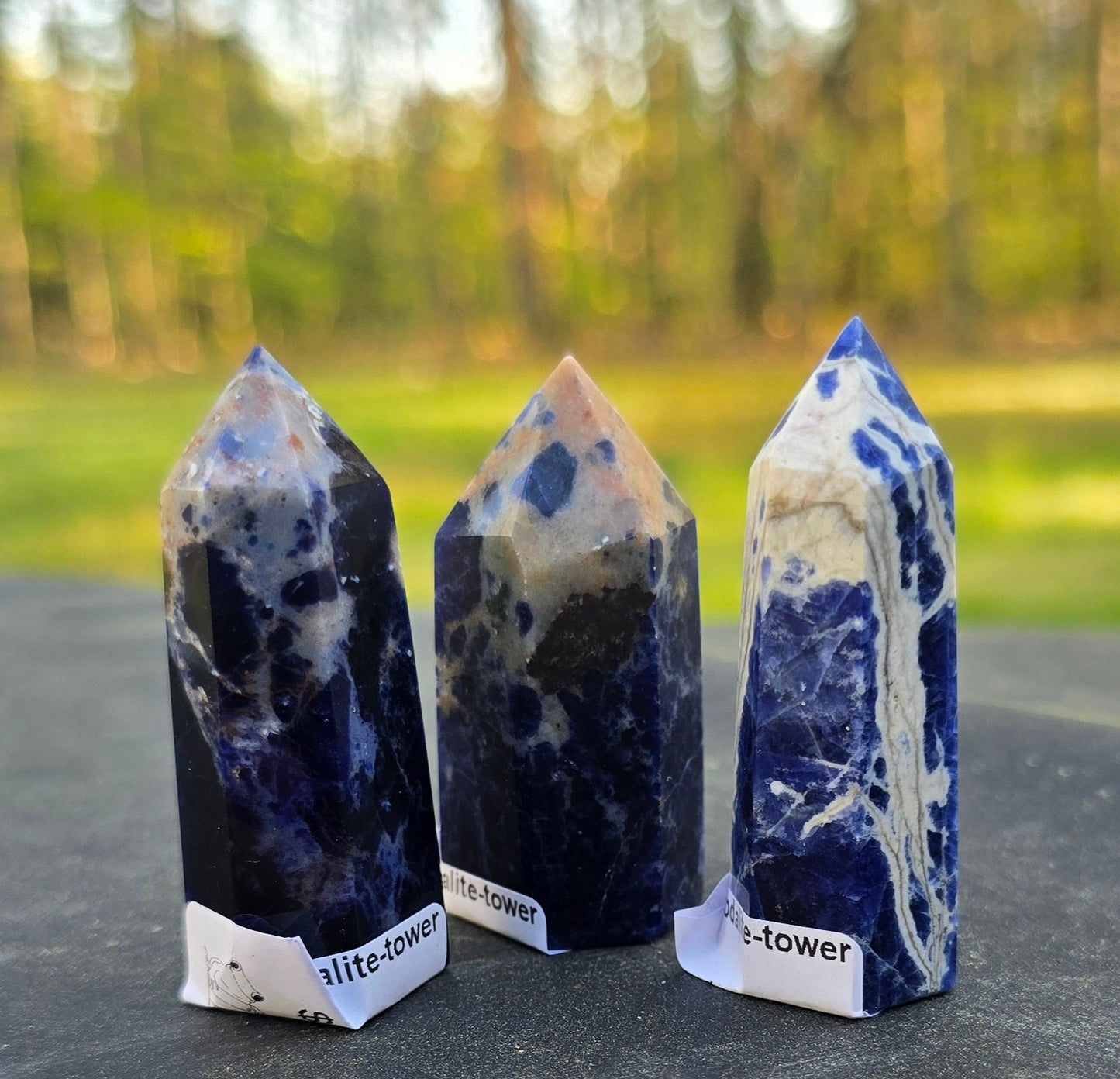 Sodalite Towers – Polished Natural Stone