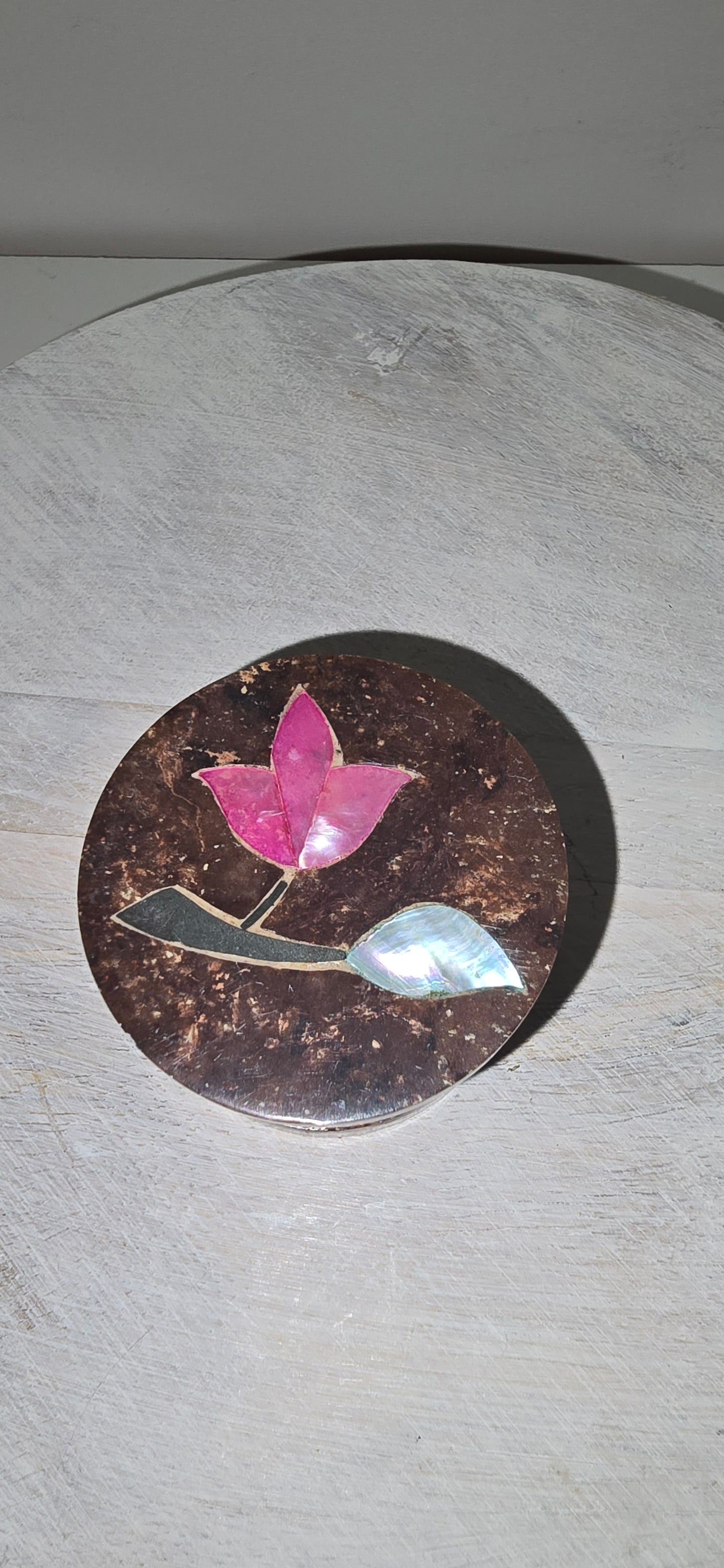 Small Round Soap Stone Trinket Boxes