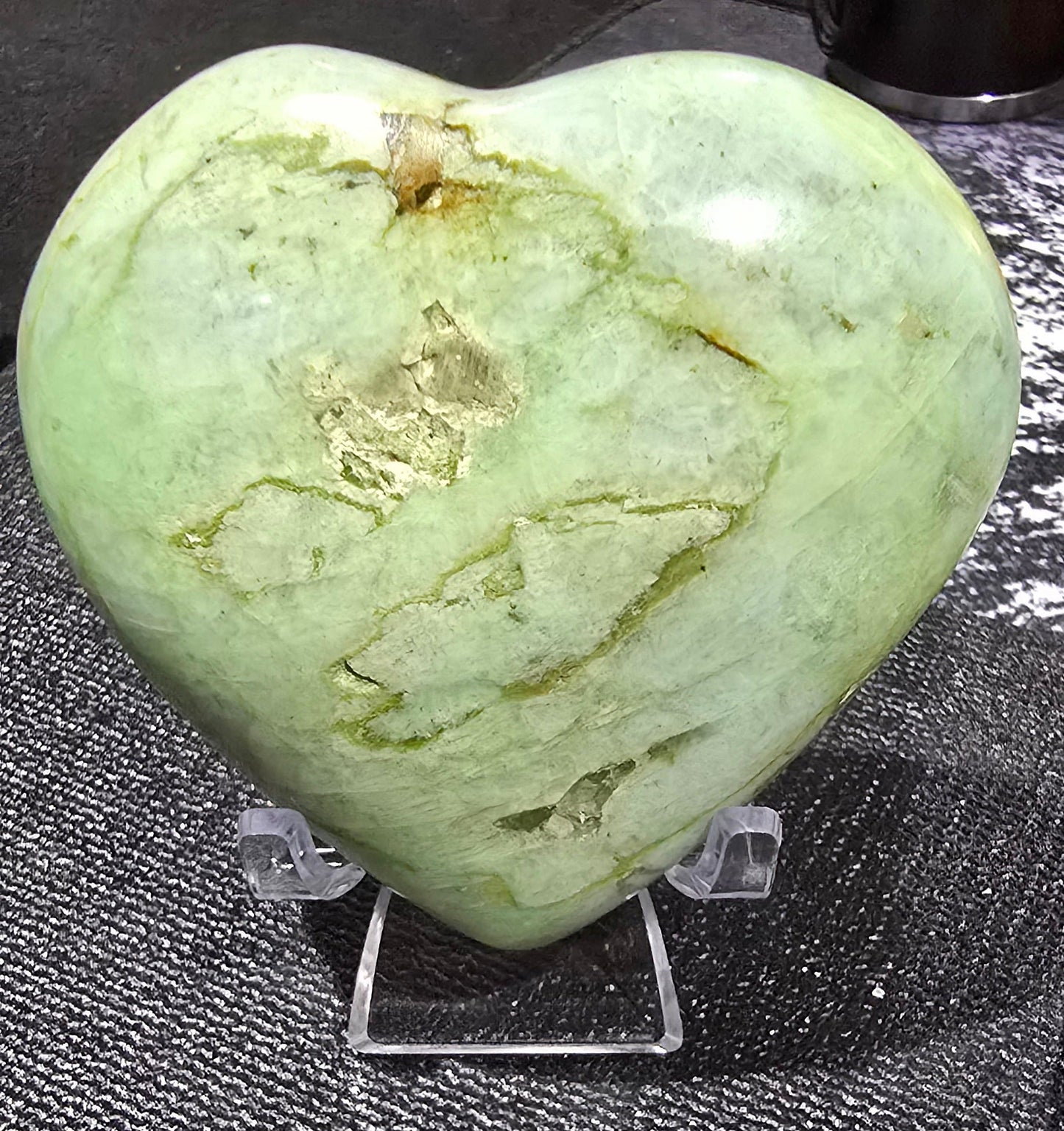 Green Moonstone Carving – Polished Natural Feldspar