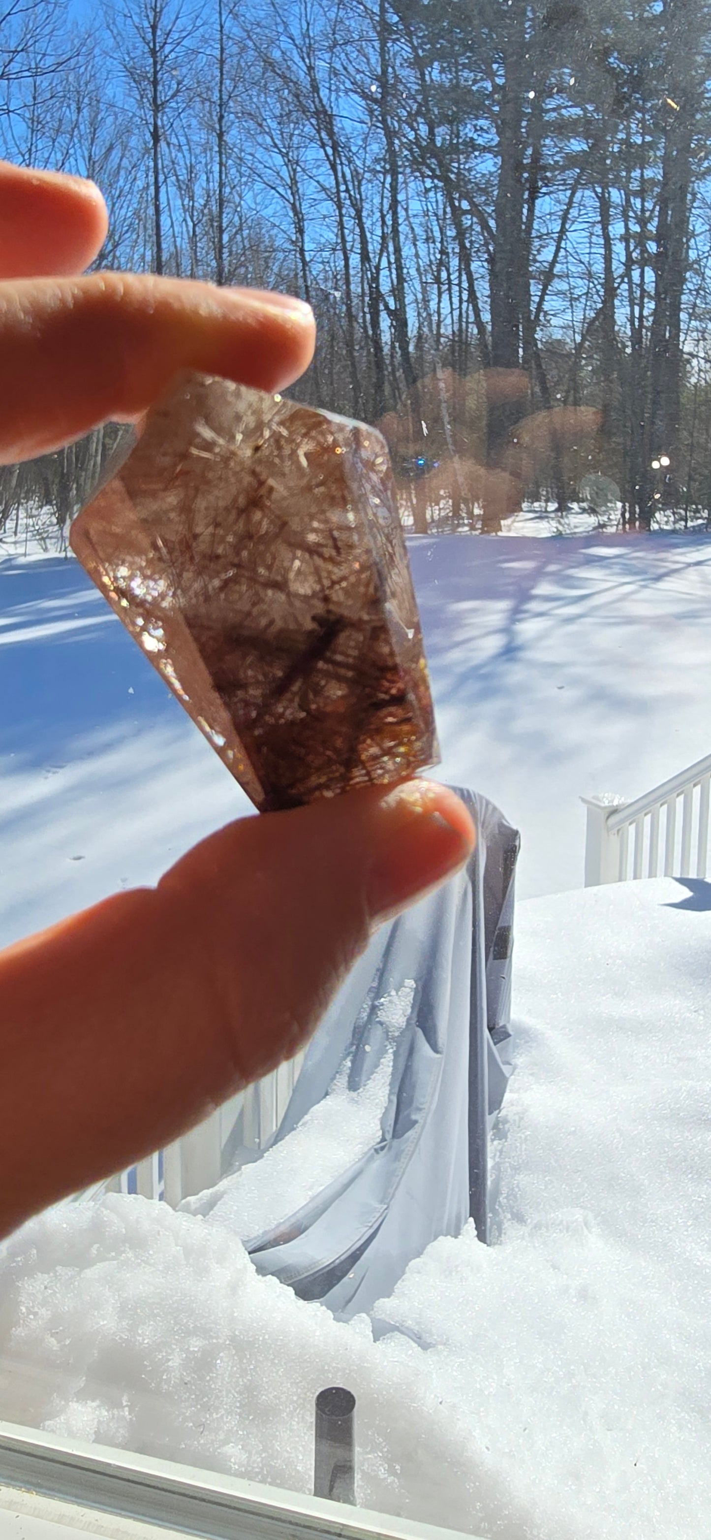 Copper Rutilated Quartz Free-Form Piece