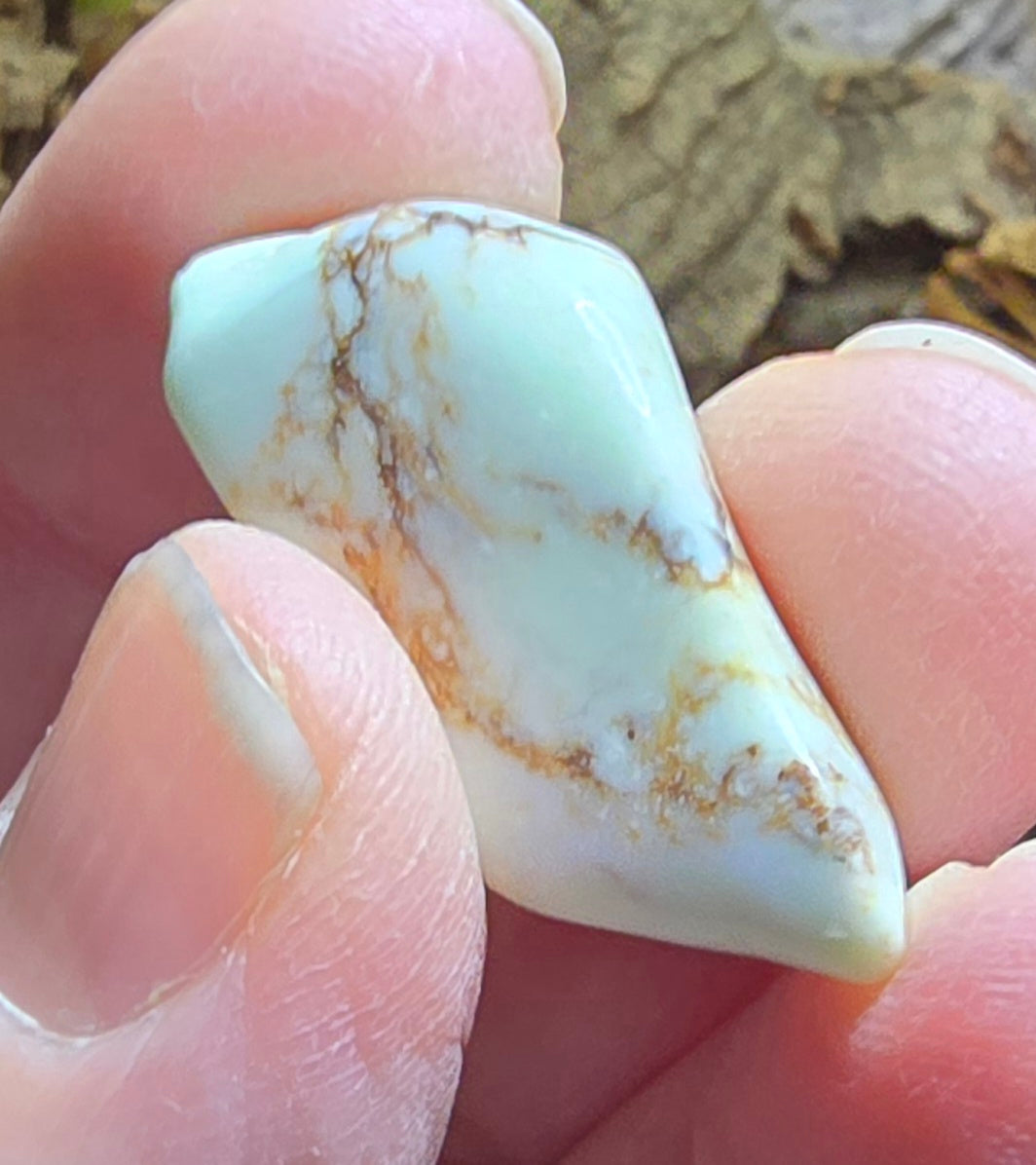 Chrysoprase tumble stone