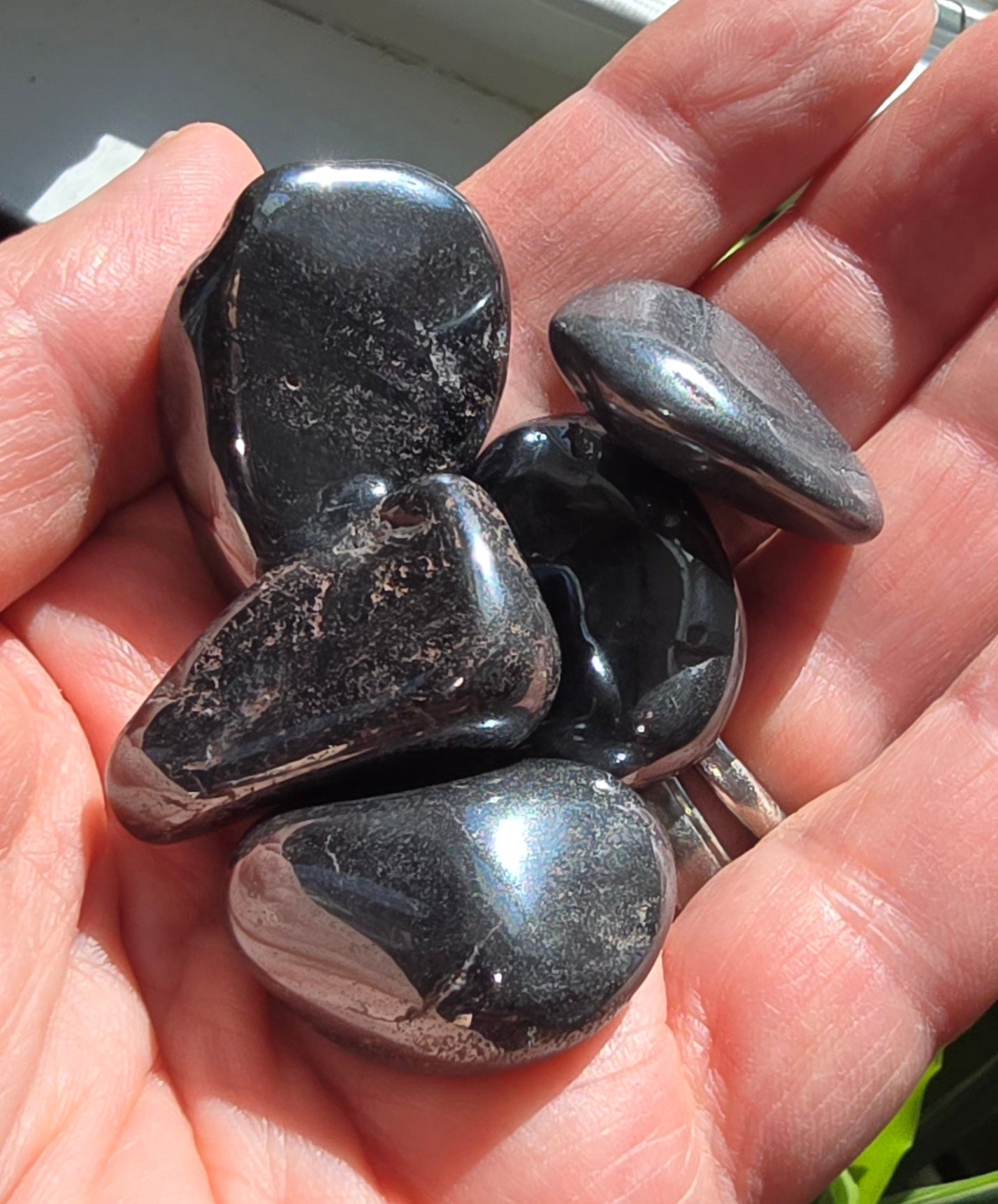 Hematite Tumble Stone – Natural Polished Stone