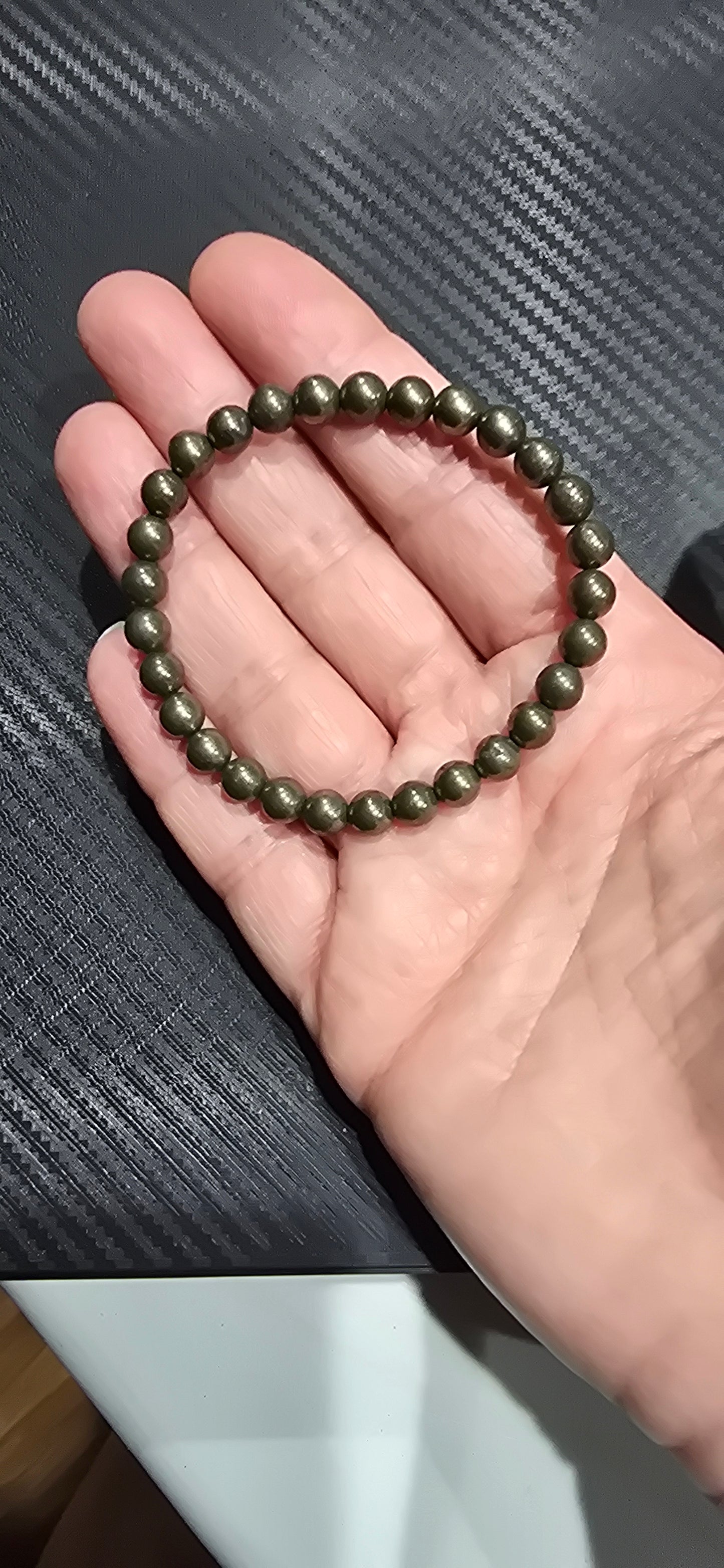 Pyrite  6mm Bracelet