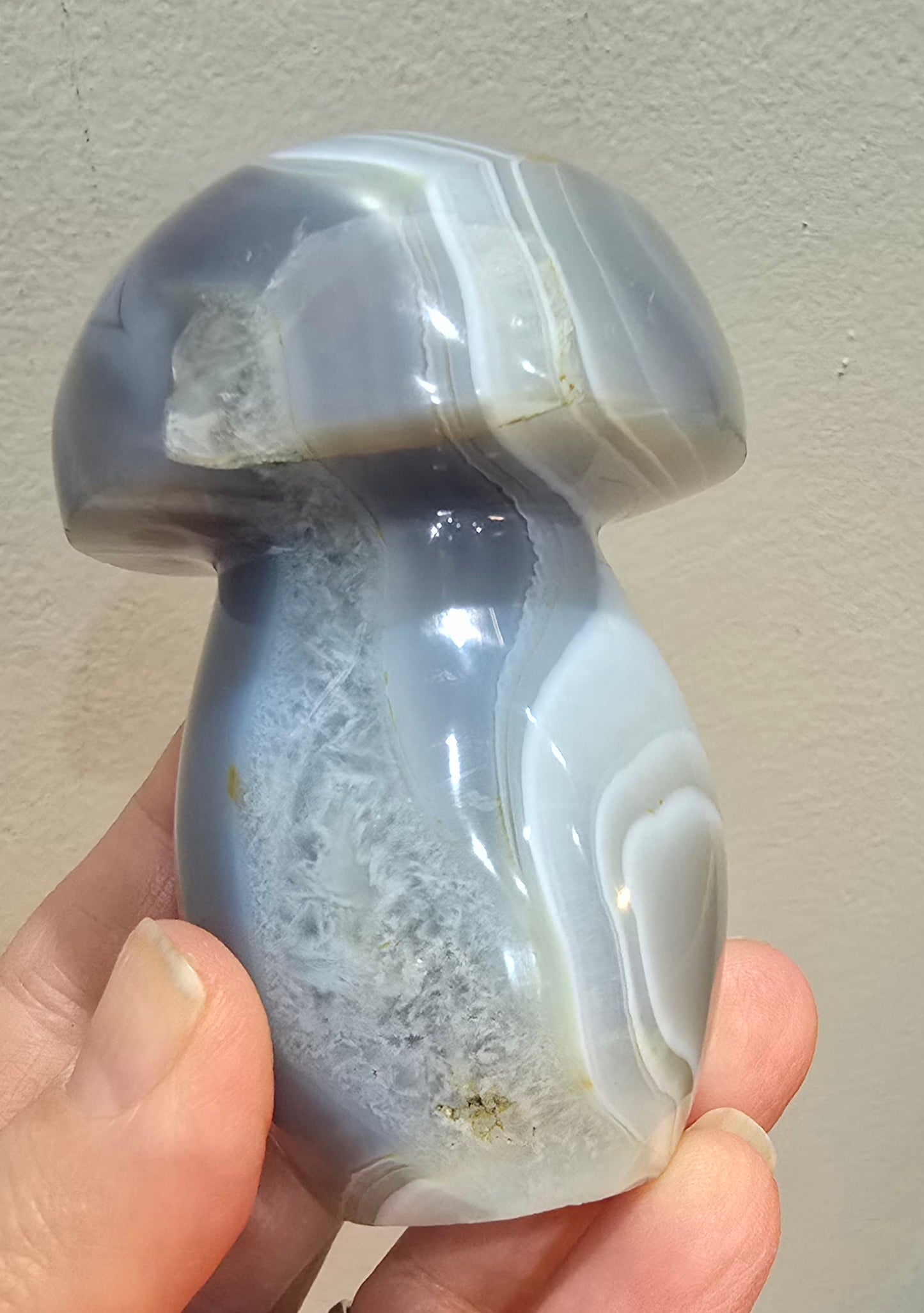 Agate Mushroom Carvings – Polished Natural Agate