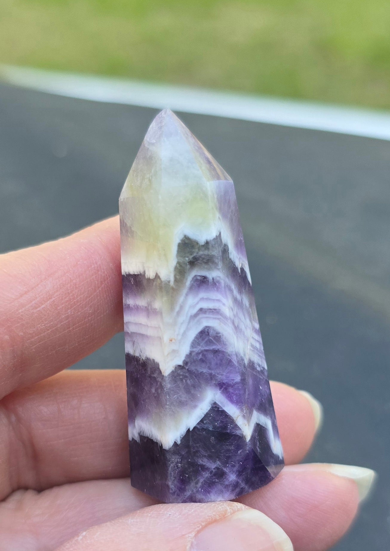 Chevron Amethyst Towers – Natural Mineral Specimen