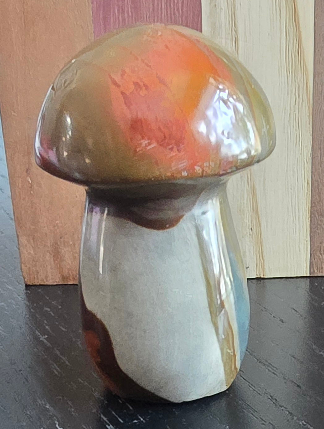 Polychrome Jasper Mushroom Carvings – Polished Natural Jasper