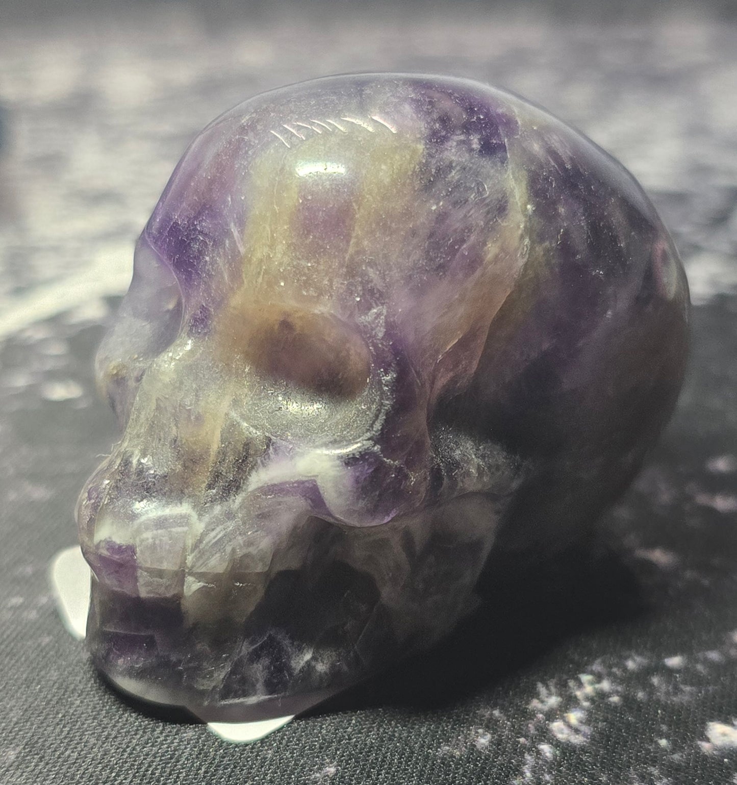 Amethyst Skull Carving – 1.5 Inch Polished Natural Quartz