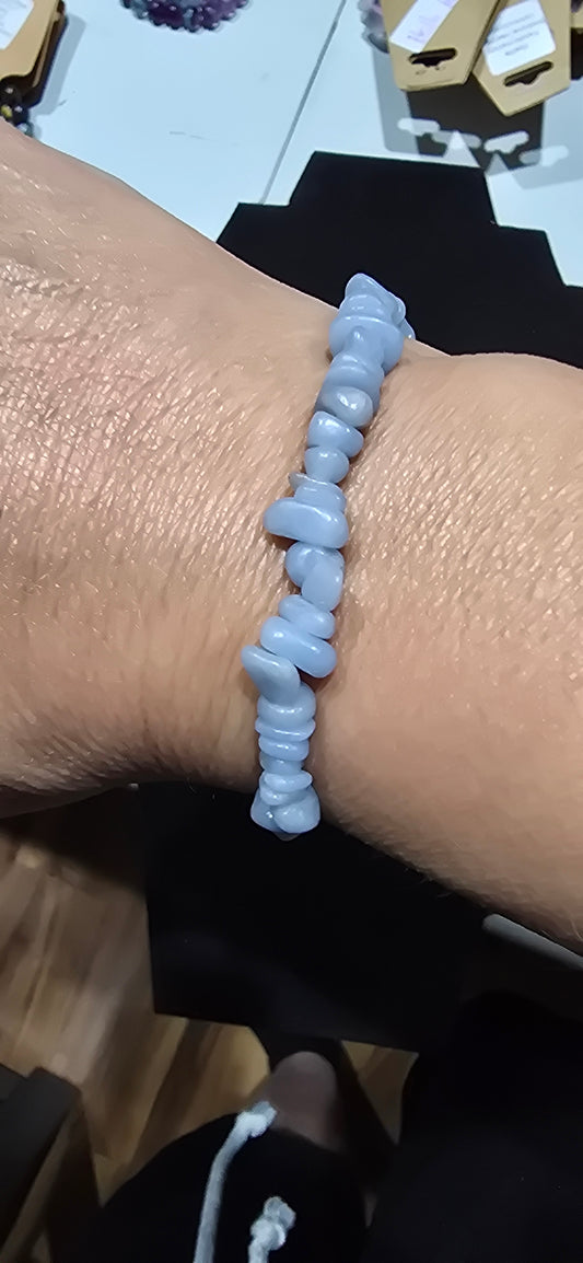 Angelite Chip Bracelet