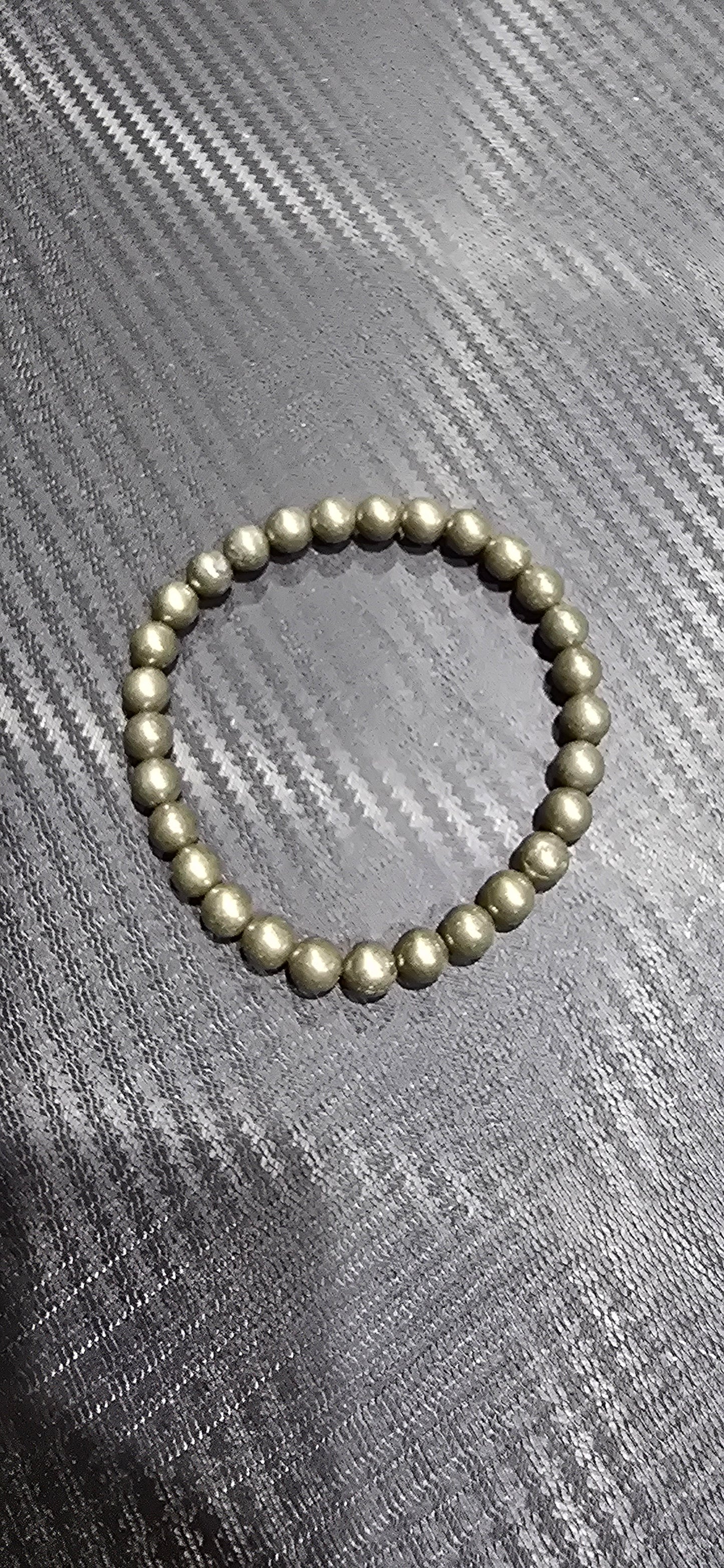 Pyrite  6mm Bracelet