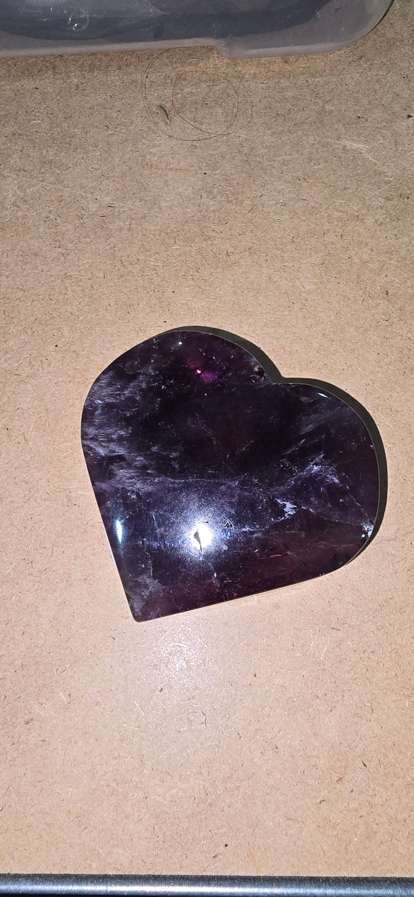 Purple Fluorite Heart Carvings – Natural Mineral Specimen