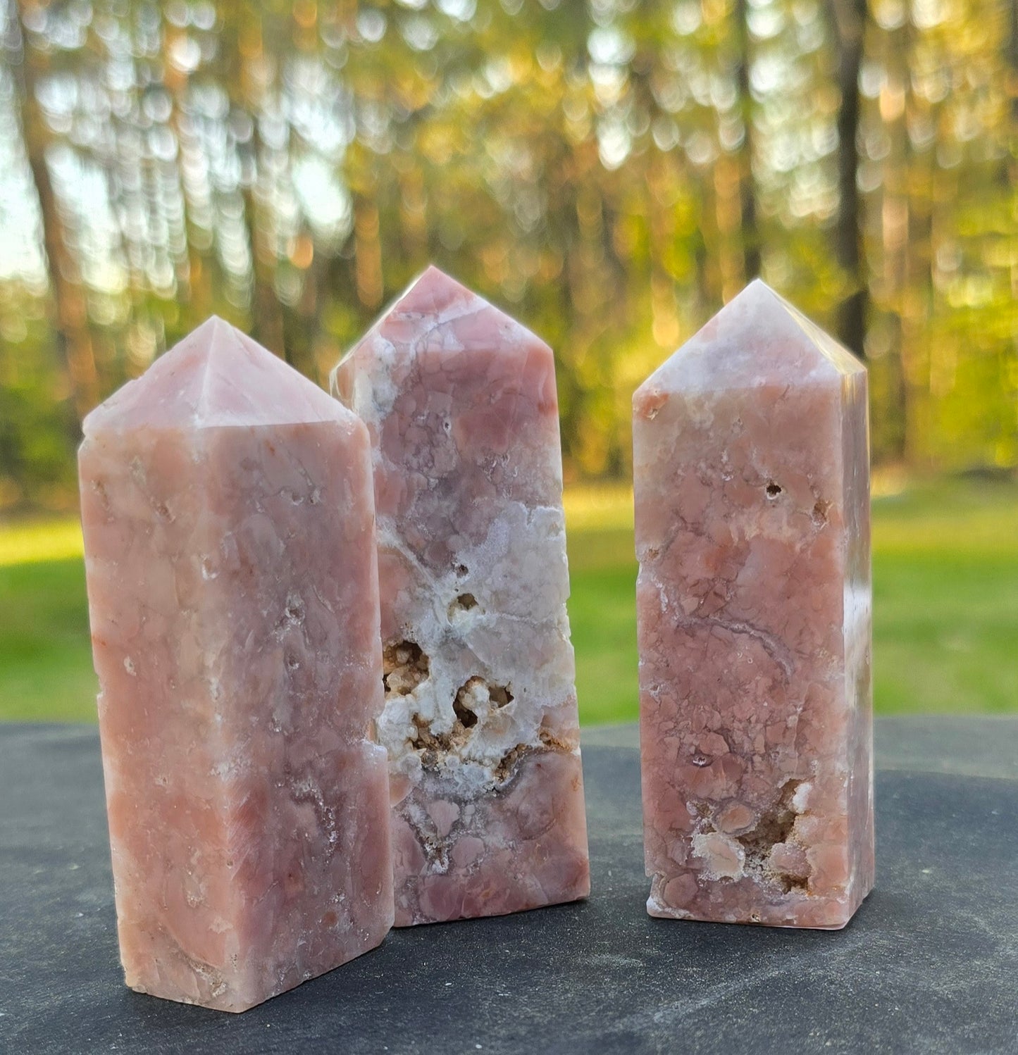 Cotton Candy Agate / Pink Agate Tower – Polished Natural Agate