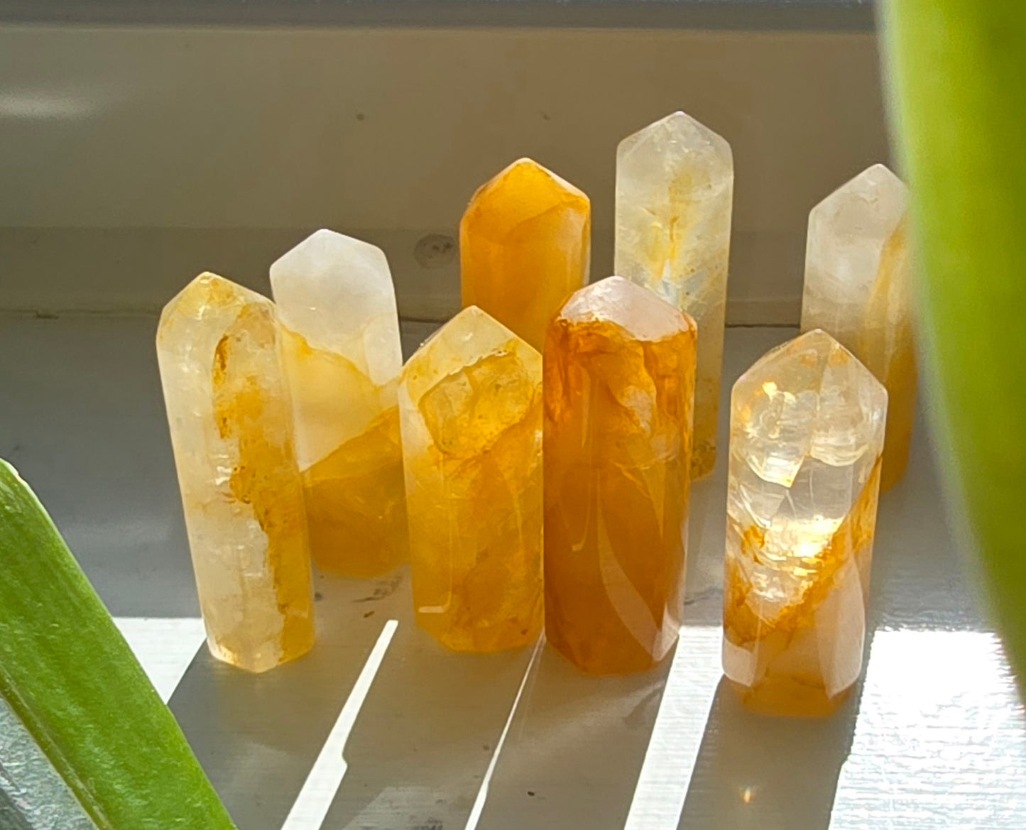 Golden Healer Mini Towers – Polished Natural Quartz Points